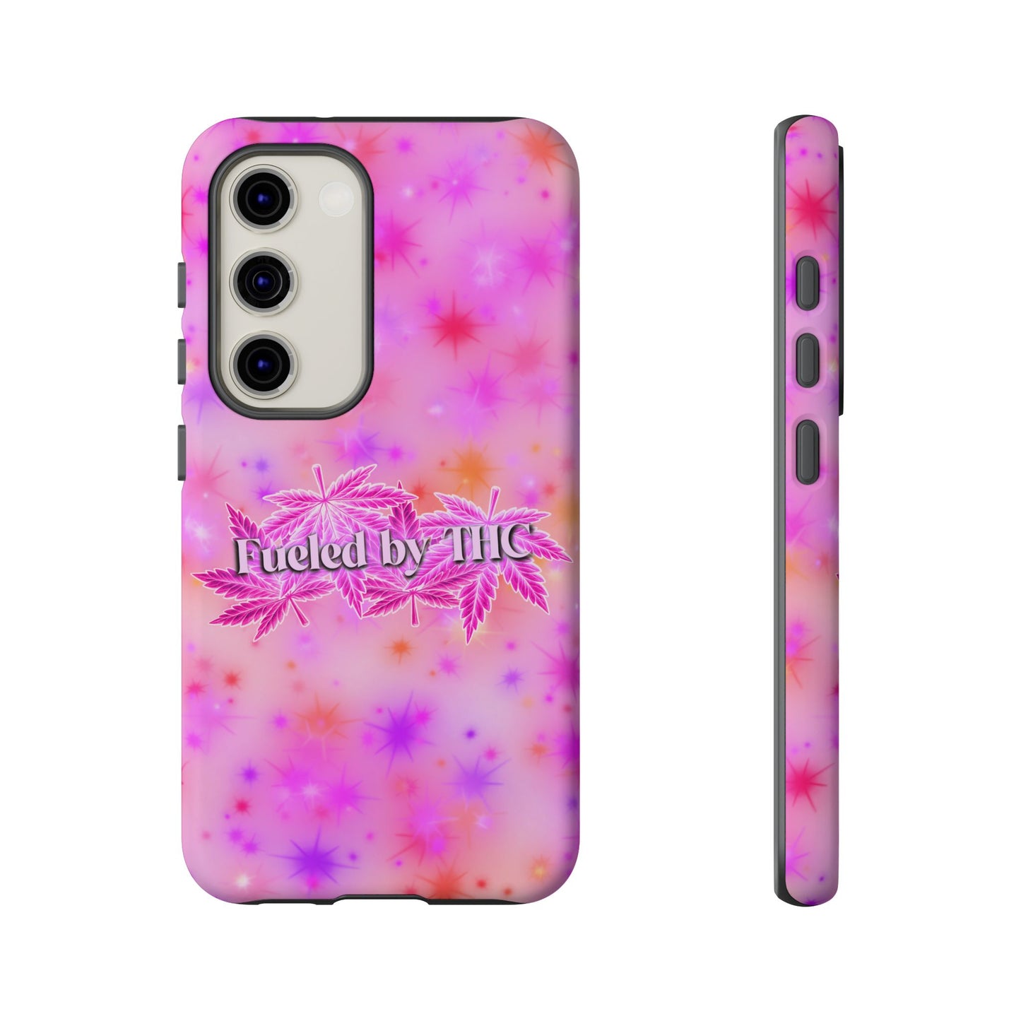 Tough Case — "Fueled by THC" Pink Tie-Dye Phone Cover