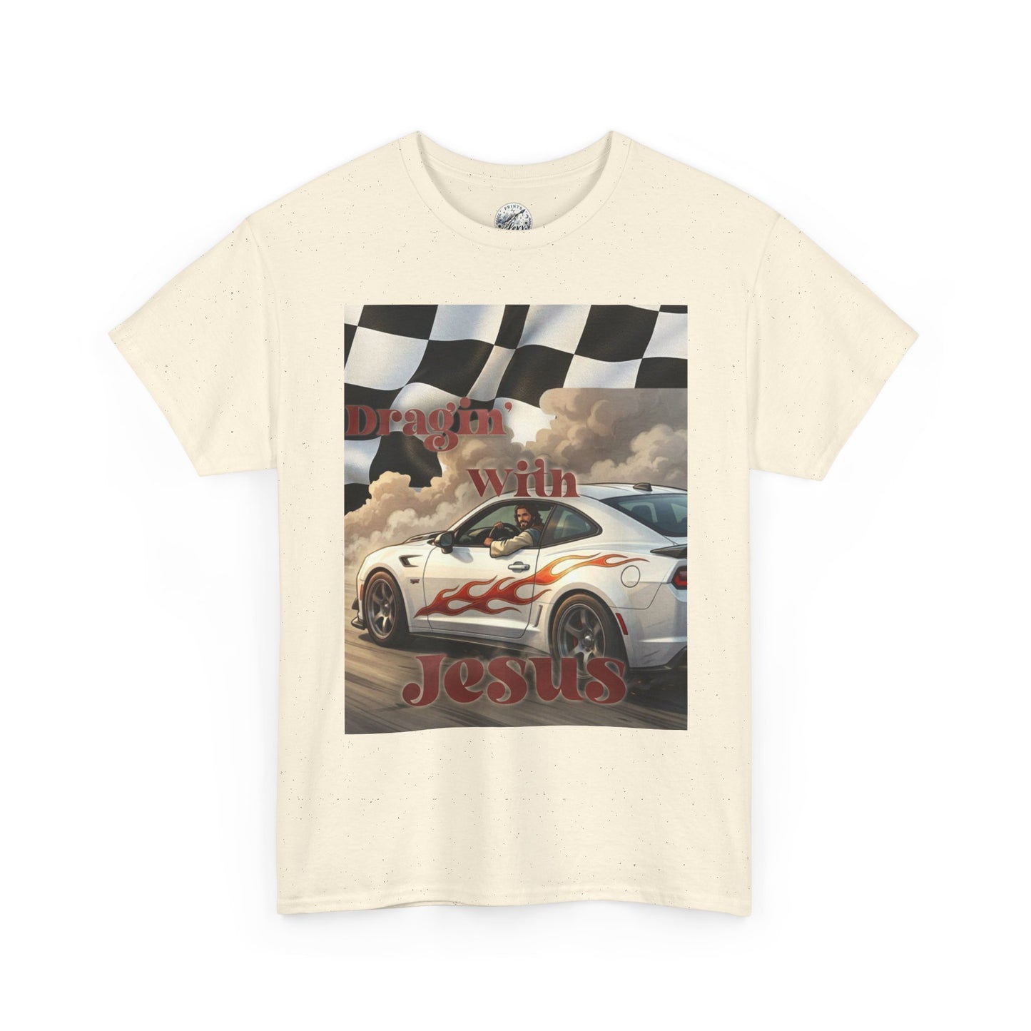 Racing With Jesus T-Shirt — Faith & Speed Graphic Tee