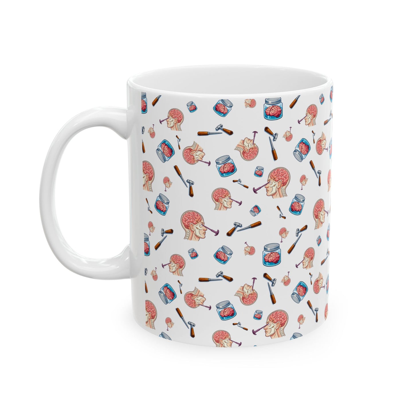 Lobotomy design Ceramic Mug, (11oz, 15oz)