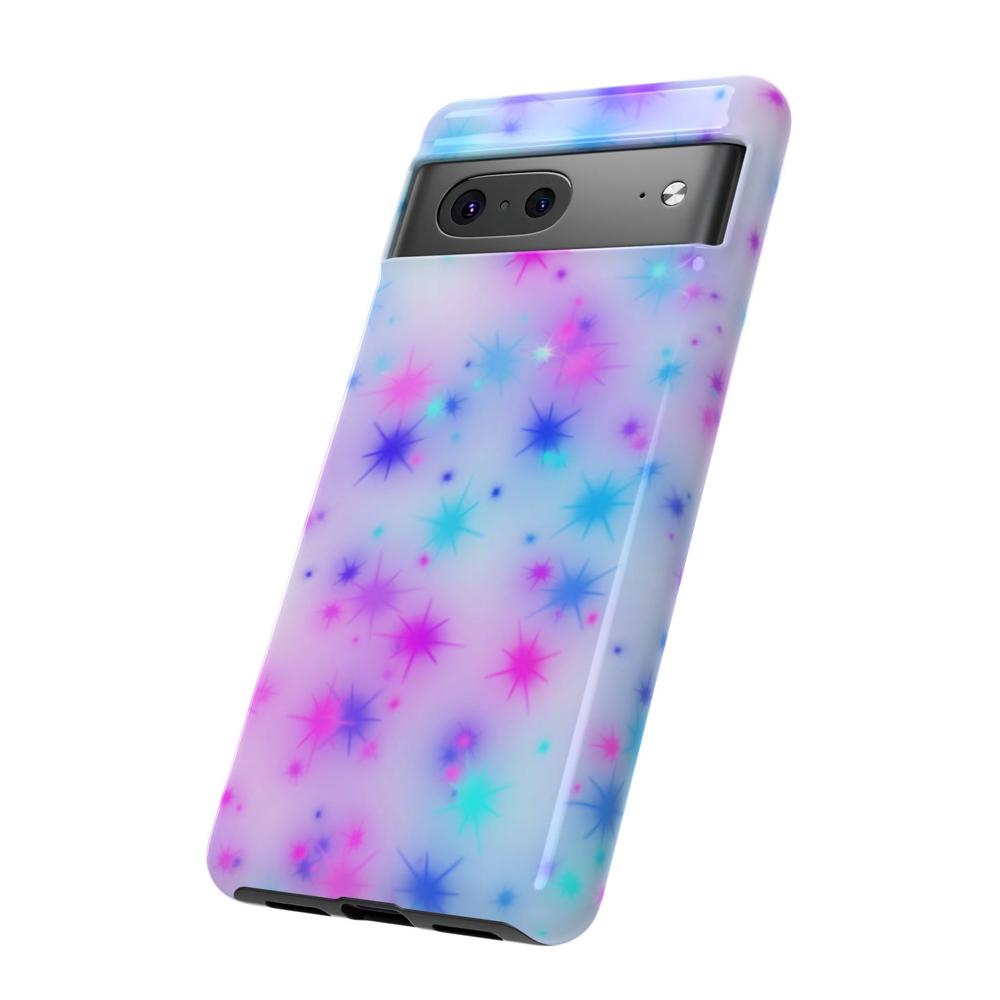 Galaxy Sparkle Tough Phone Case - Pastel Starburst Protective Cover