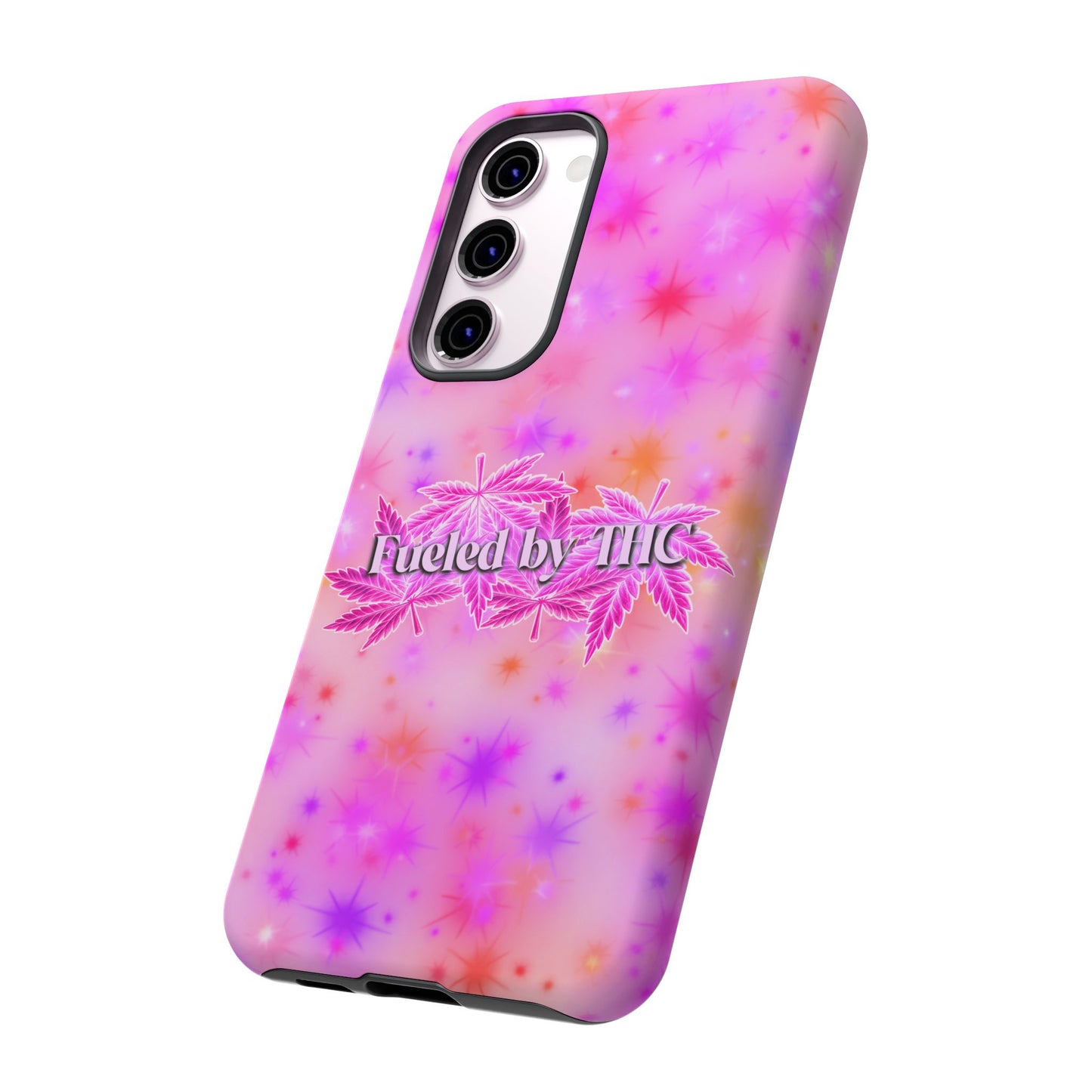 Tough Case — "Fueled by THC" Pink Tie-Dye Phone Cover