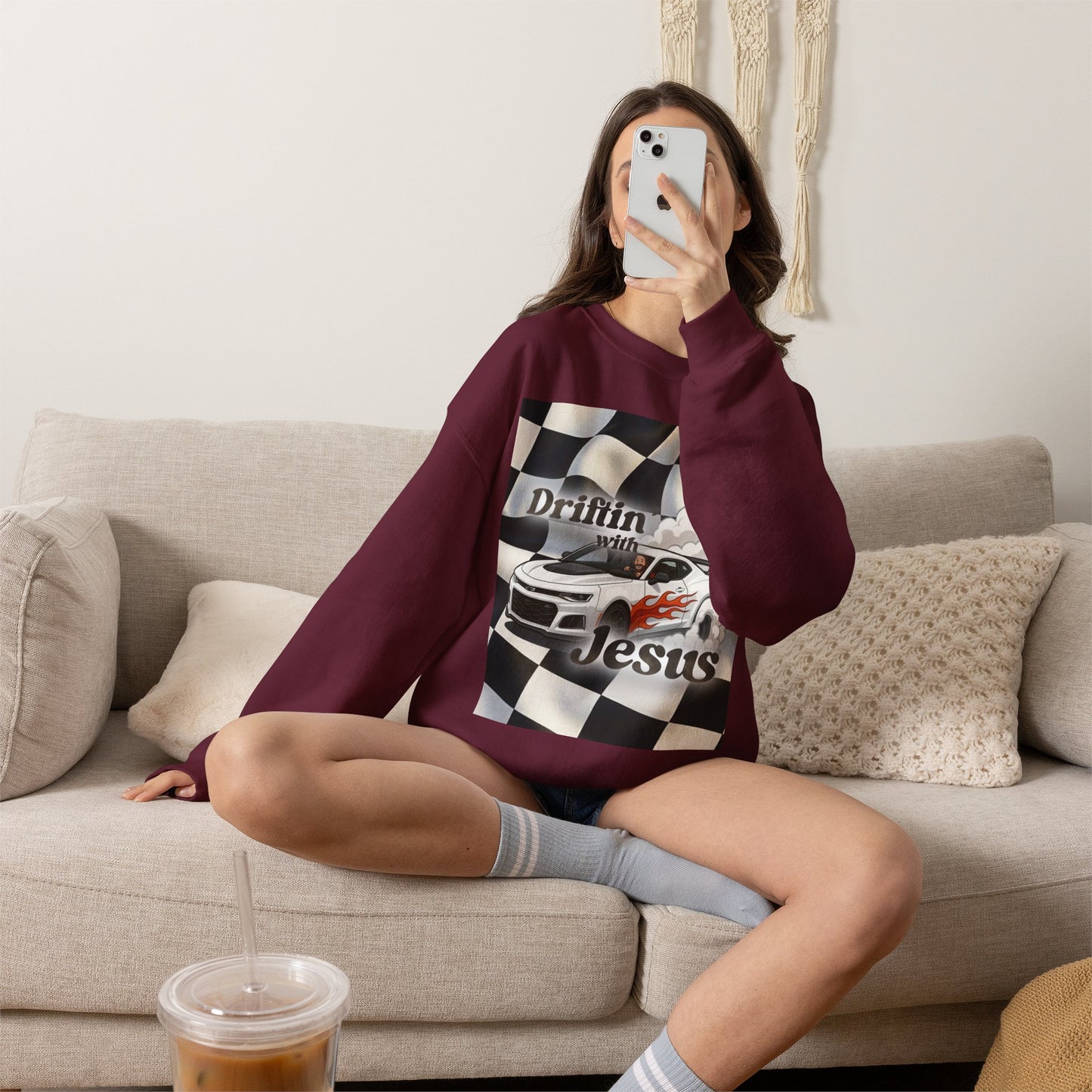 Drifting with Jesus Unisex Heavy Blend™ Crewneck Sweatshirt
