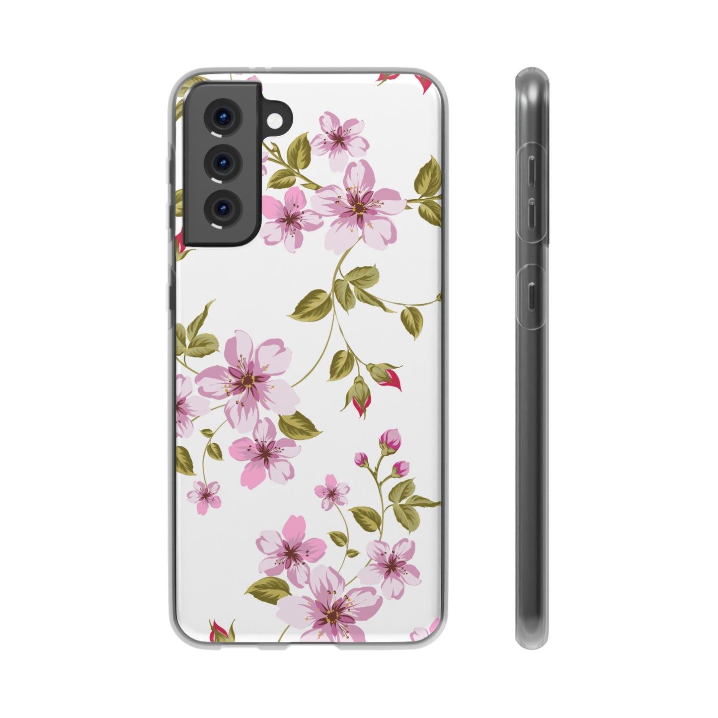 Floral Pink Blossom Phone Case — Slim Flexi Protective Case