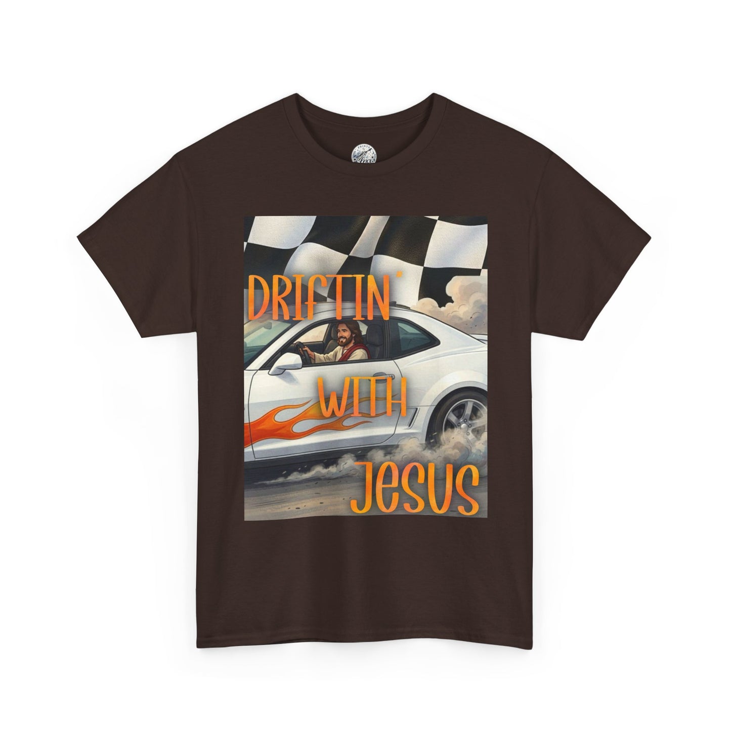 Driftin' with Jesus T-Shirt — Christian Racing Graphic Tee