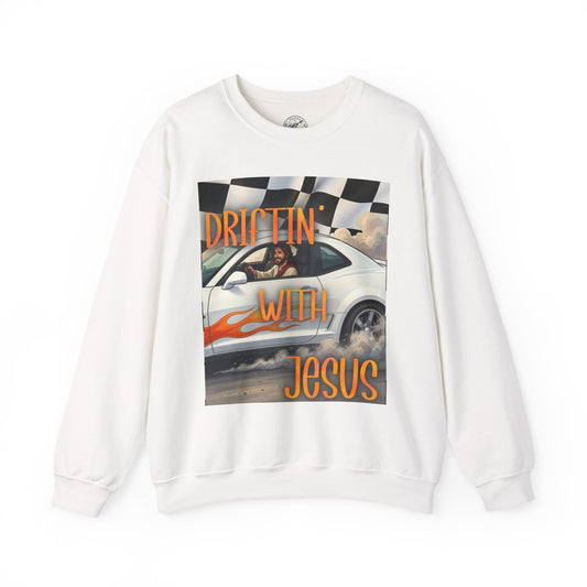 Drifting with Jesus Unisex Heavy Blend™ Crewneck Sweatshirt