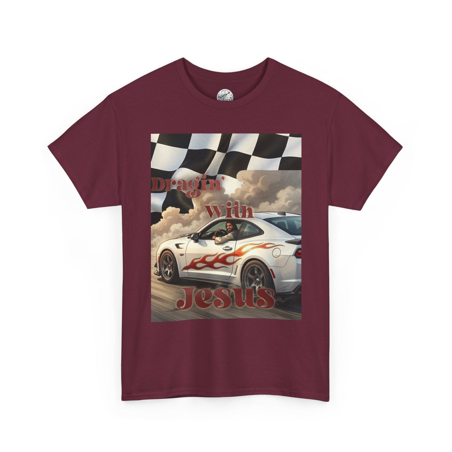 Racing With Jesus T-Shirt — Faith & Speed Graphic Tee