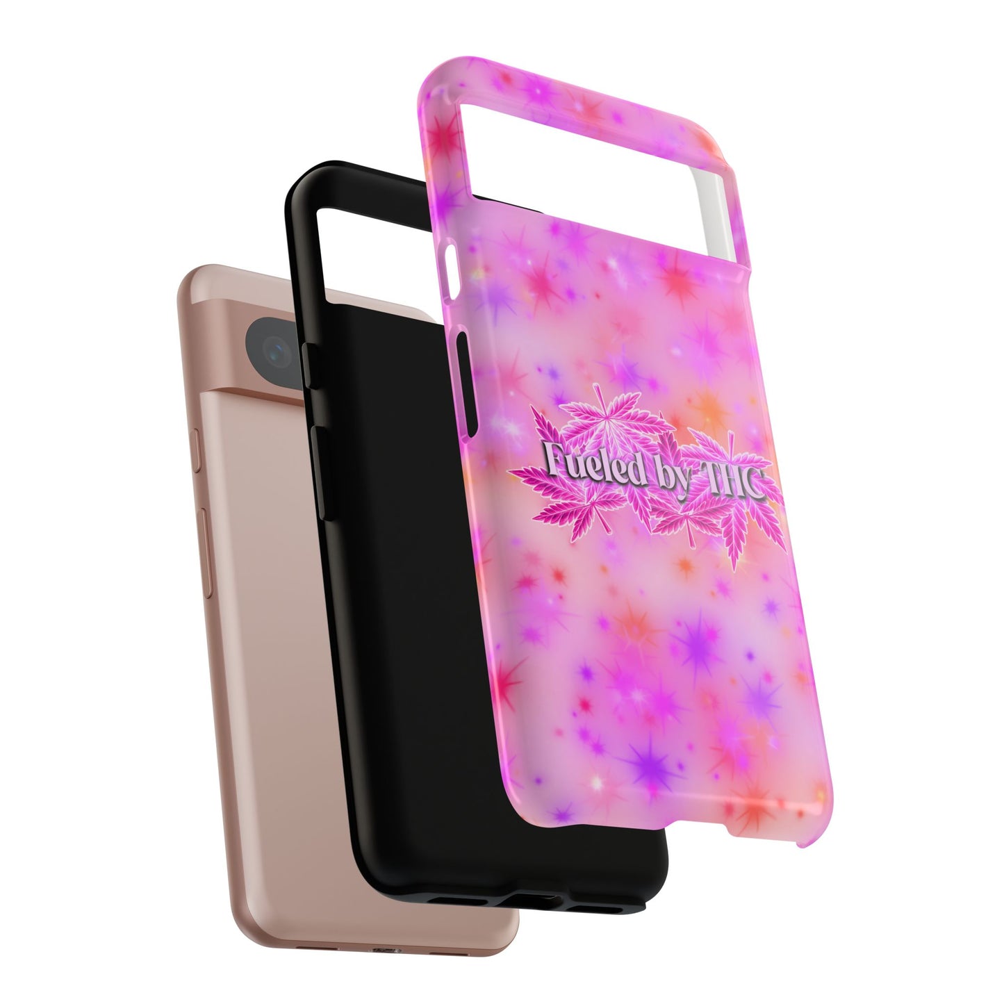 Tough Case — "Fueled by THC" Pink Tie-Dye Phone Cover