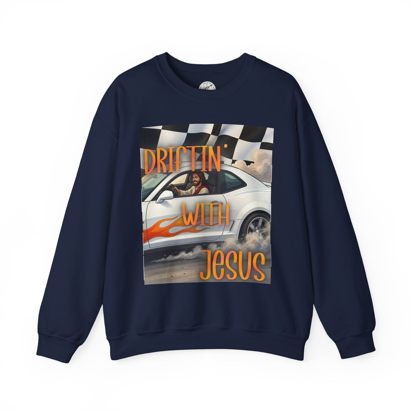 Drifting with Jesus Unisex Heavy Blend™ Crewneck Sweatshirt