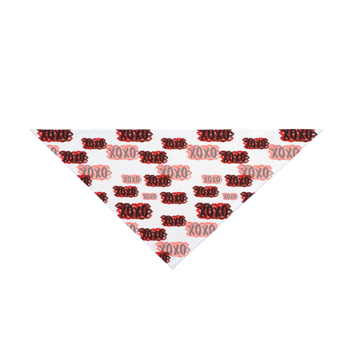 Pet Bandana — Red & Pink "XOXO" Valentine Dog Bandana