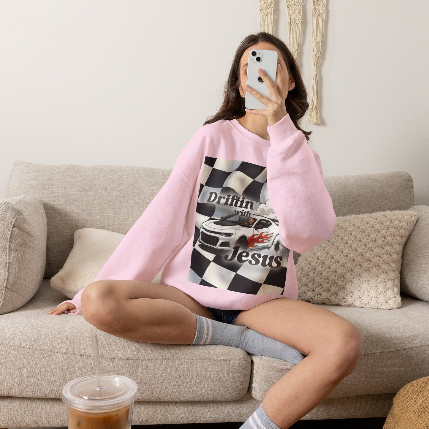 Drifting with Jesus Unisex Heavy Blend™ Crewneck Sweatshirt
