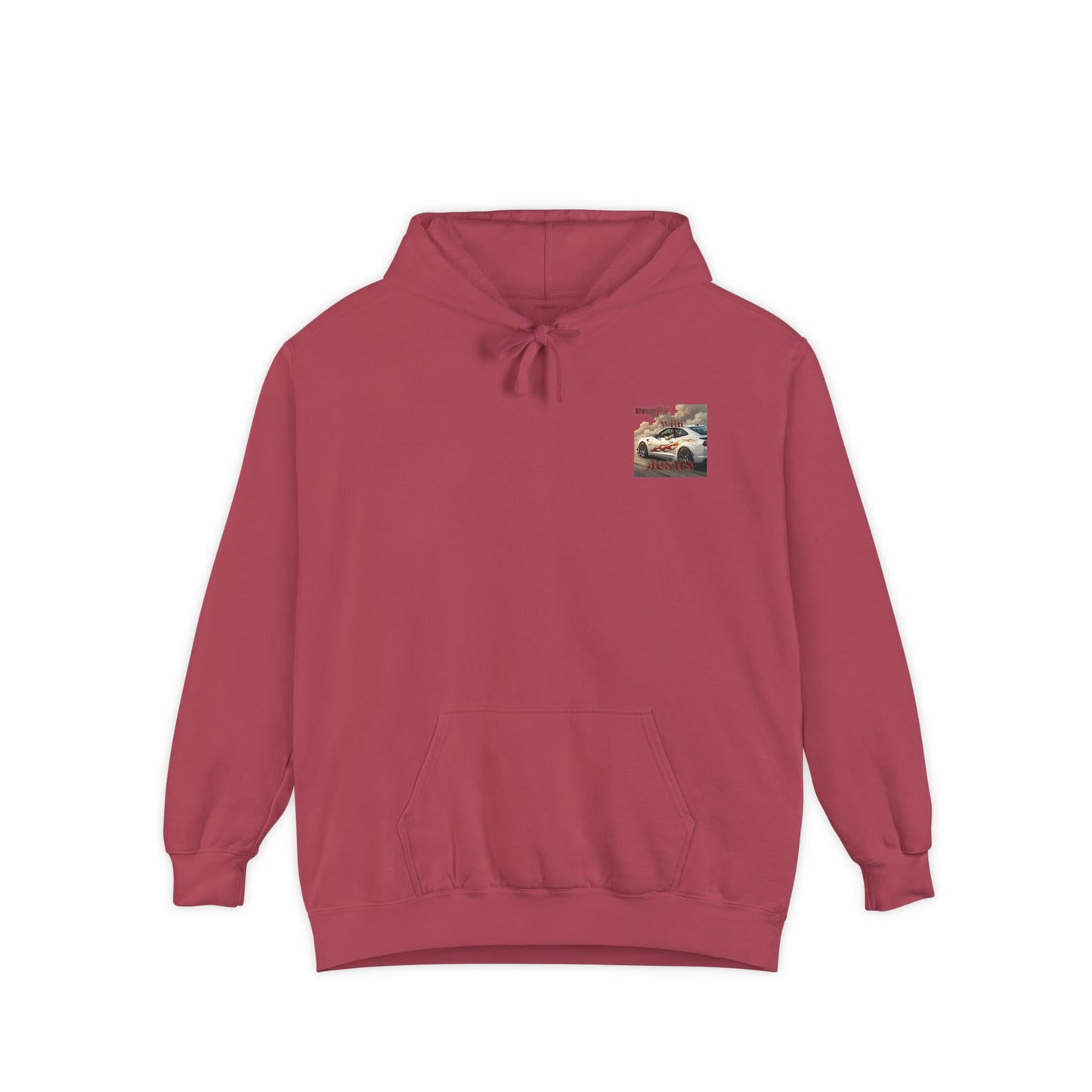 Dragin with Jesus Hoodie — Small Chest Print