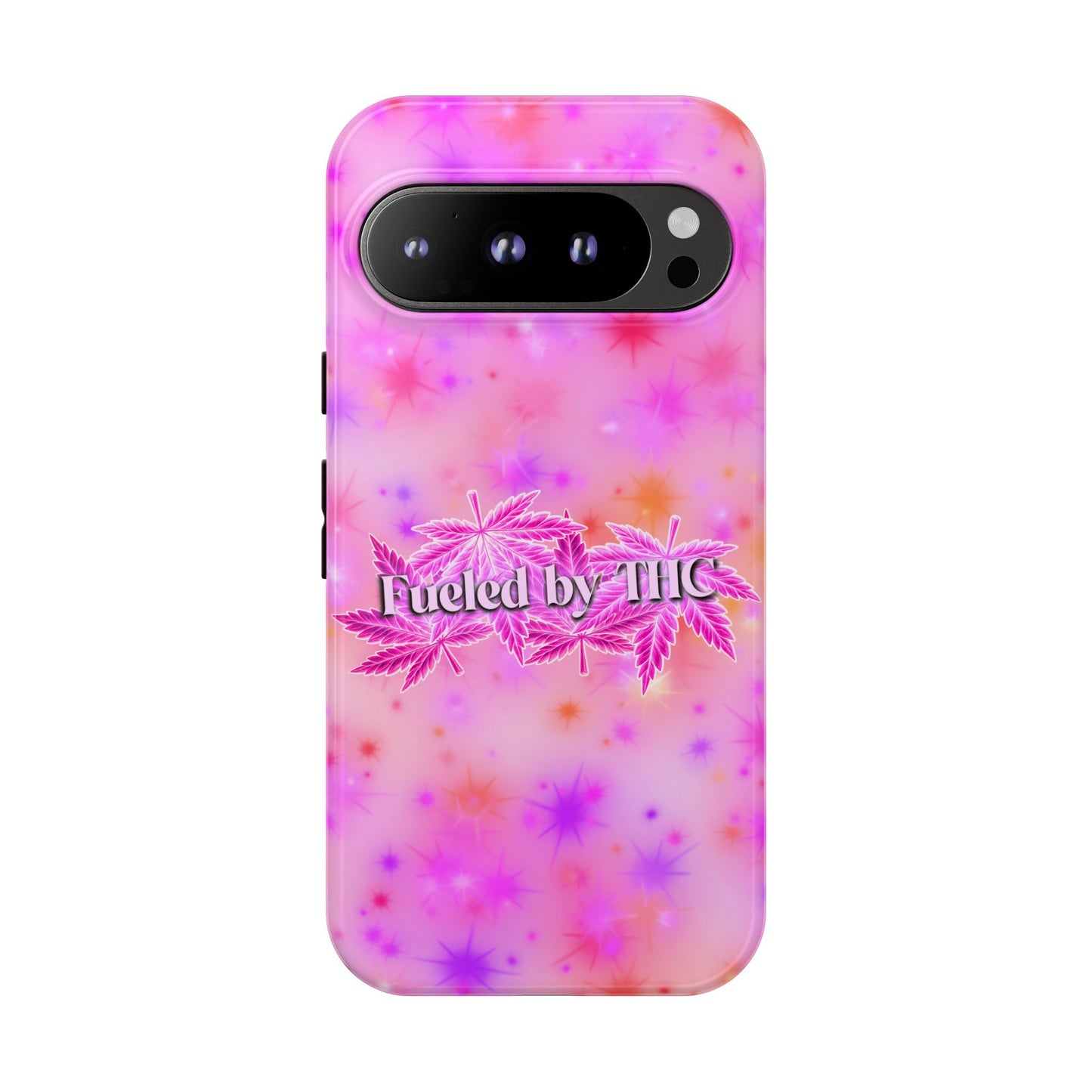 Tough Case — "Fueled by THC" Pink Tie-Dye Phone Cover