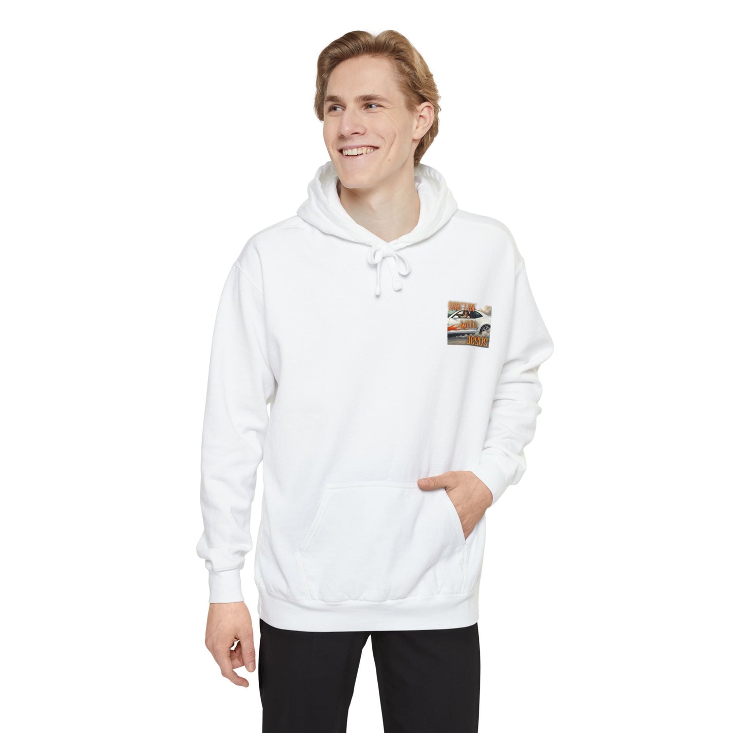Drifting with jesus Hoodie — racing Graphic