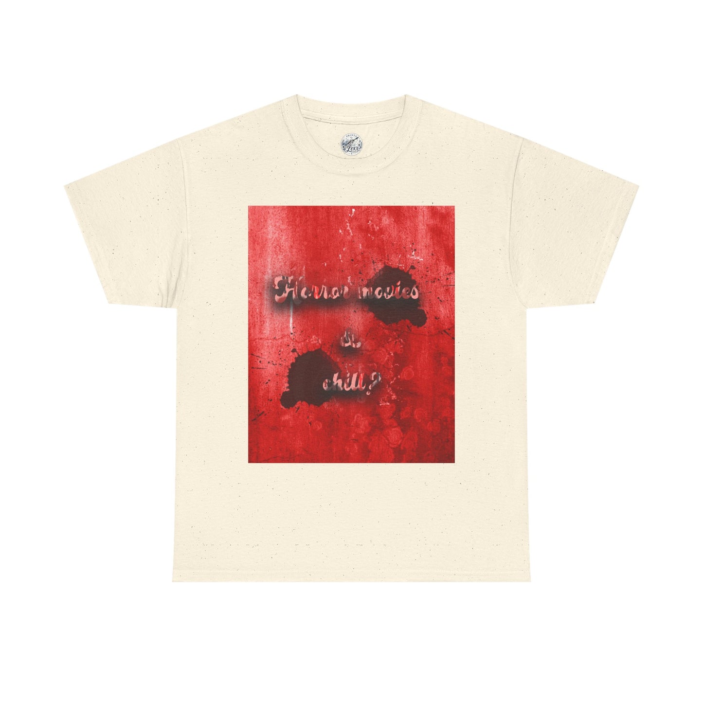 Graphic Tee – 'Horror movies & chill’ Ink Splash Design
