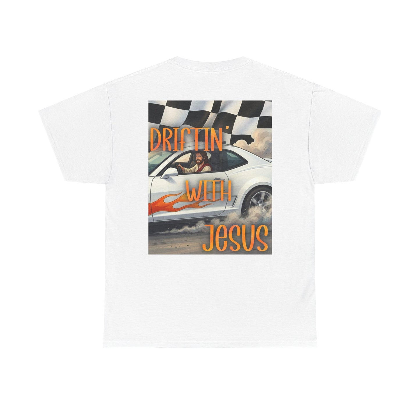 Driftin' With Jesus T-Shirt — Vintage Car Faith Graphic Tee