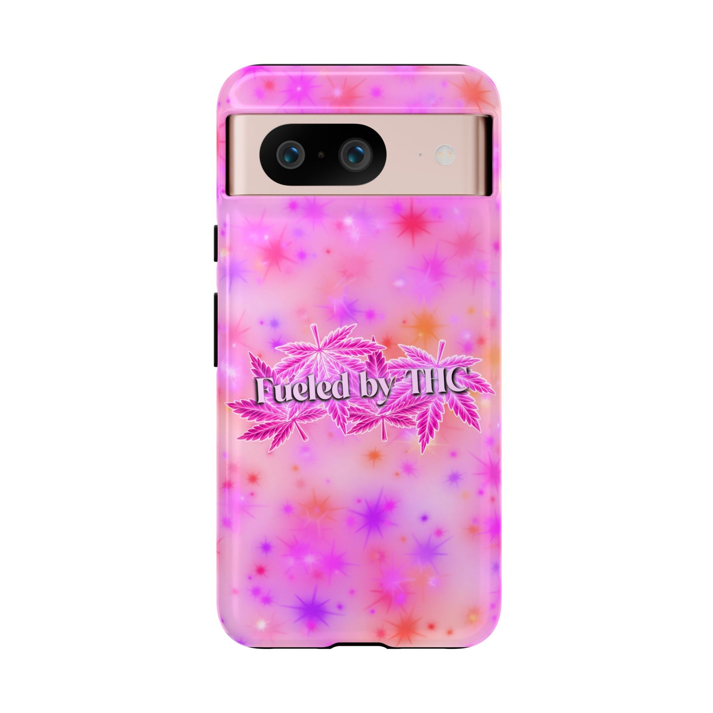 Tough Case — "Fueled by THC" Pink Tie-Dye Phone Cover