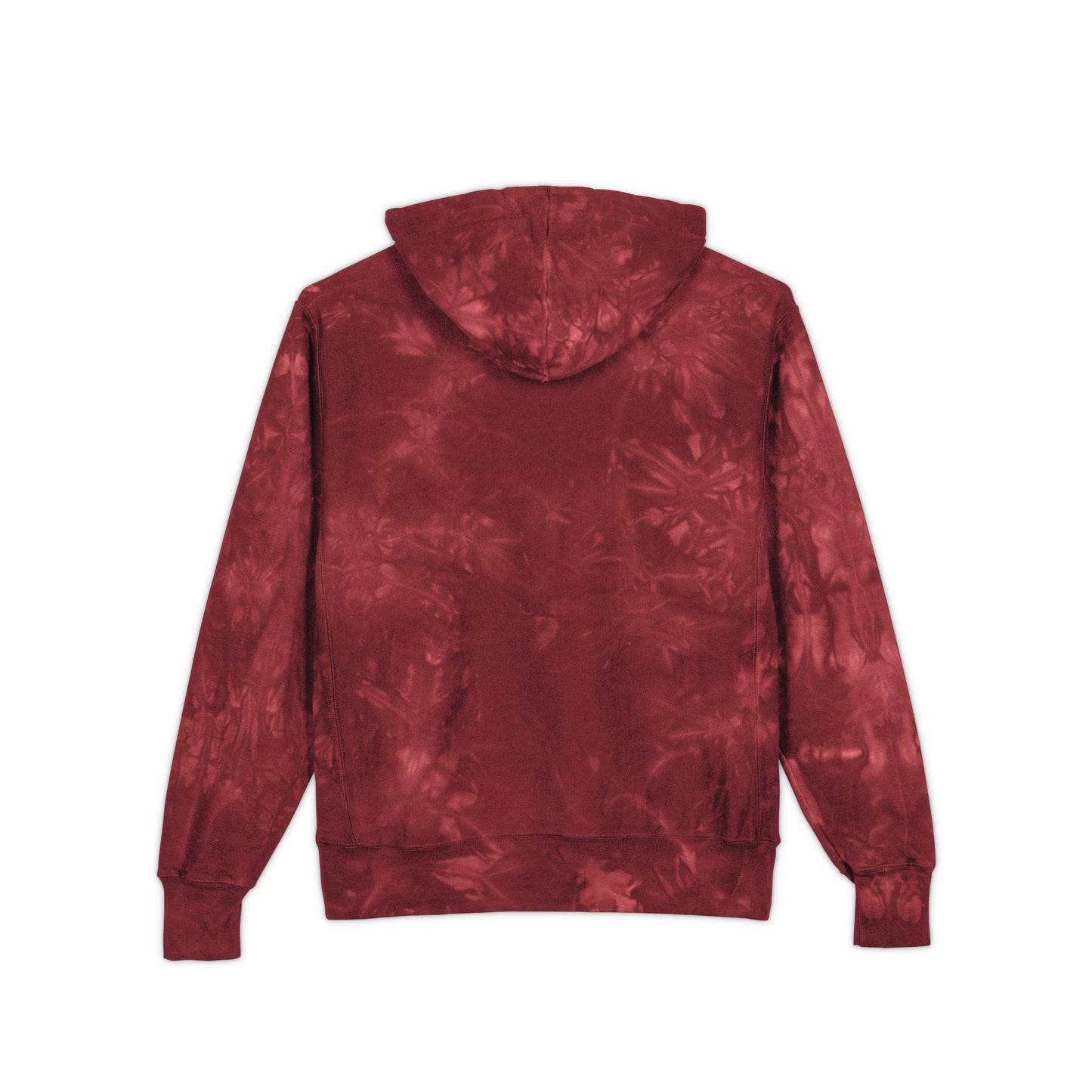 Tie-Dye Embroidered Hoodie — 'Sensitive lil menace' Champion Pullover
