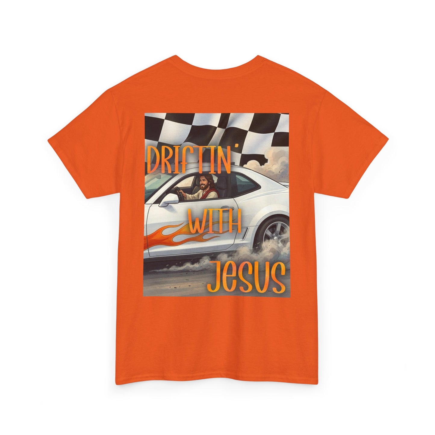 Driftin' With Jesus T-Shirt — Vintage Car Faith Graphic Tee