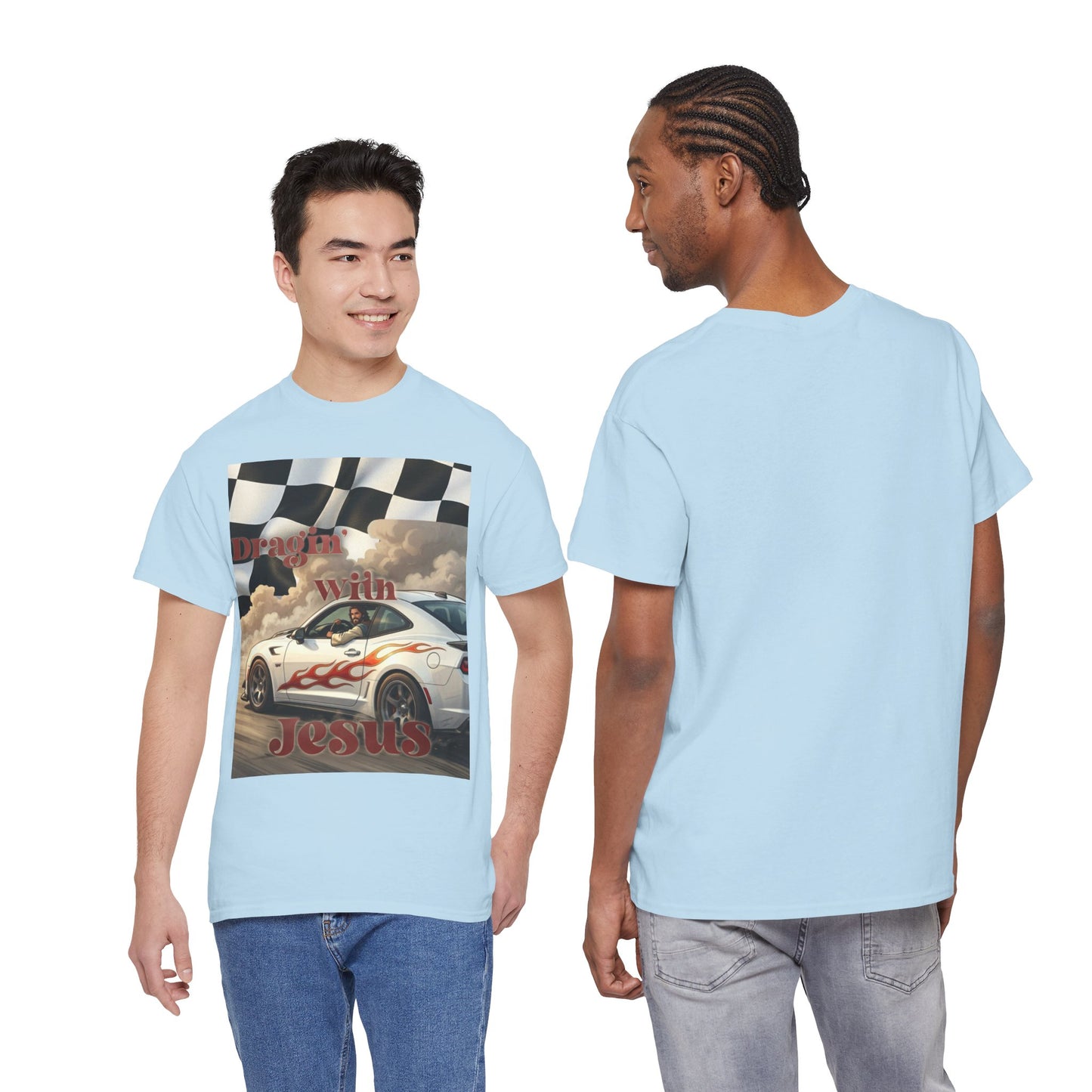 Racing With Jesus T-Shirt — Faith & Speed Graphic Tee