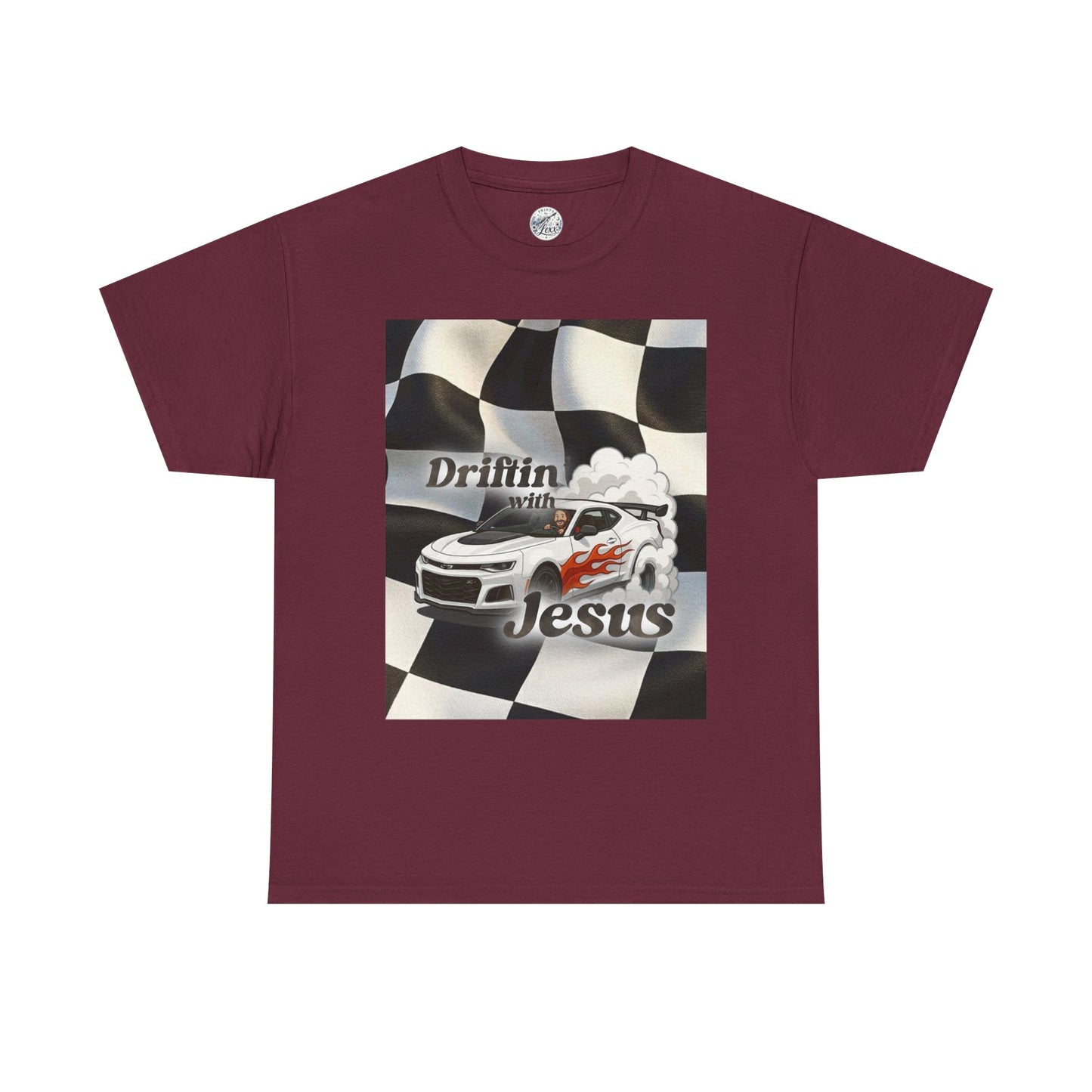Driftin' with Jesus Tee — Christian Racing Graphic T-Shirt