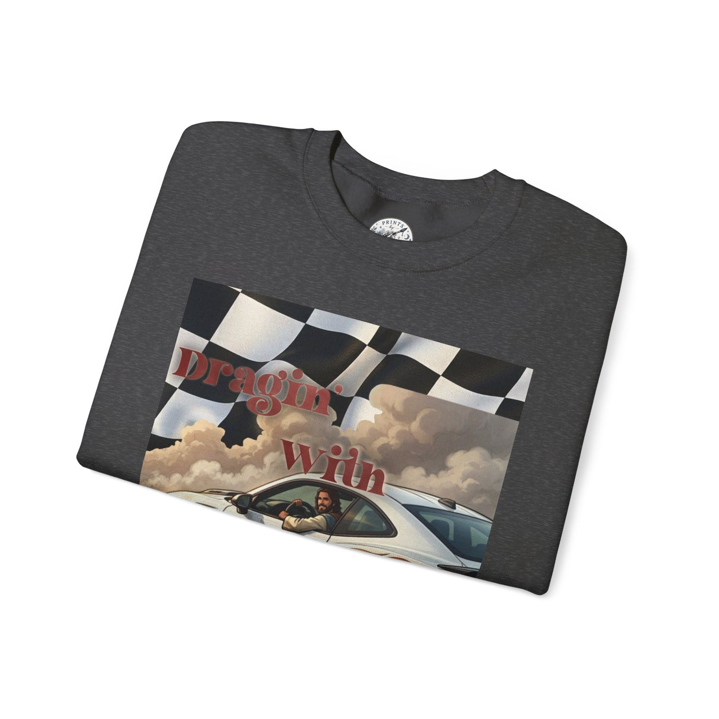 Dragin with Jesus Unisex Heavy Blend™ Crewneck Sweatshirt