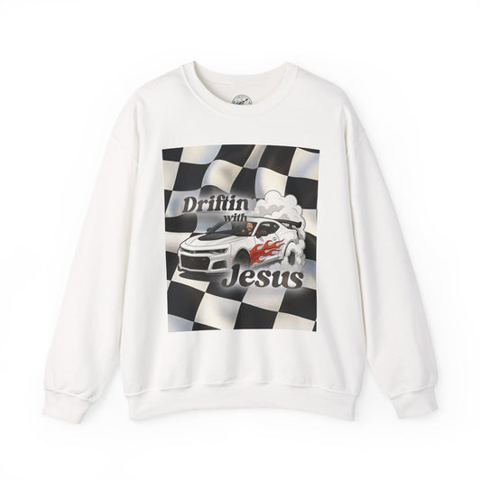 Drifting with Jesus Unisex Heavy Blend™ Crewneck Sweatshirt