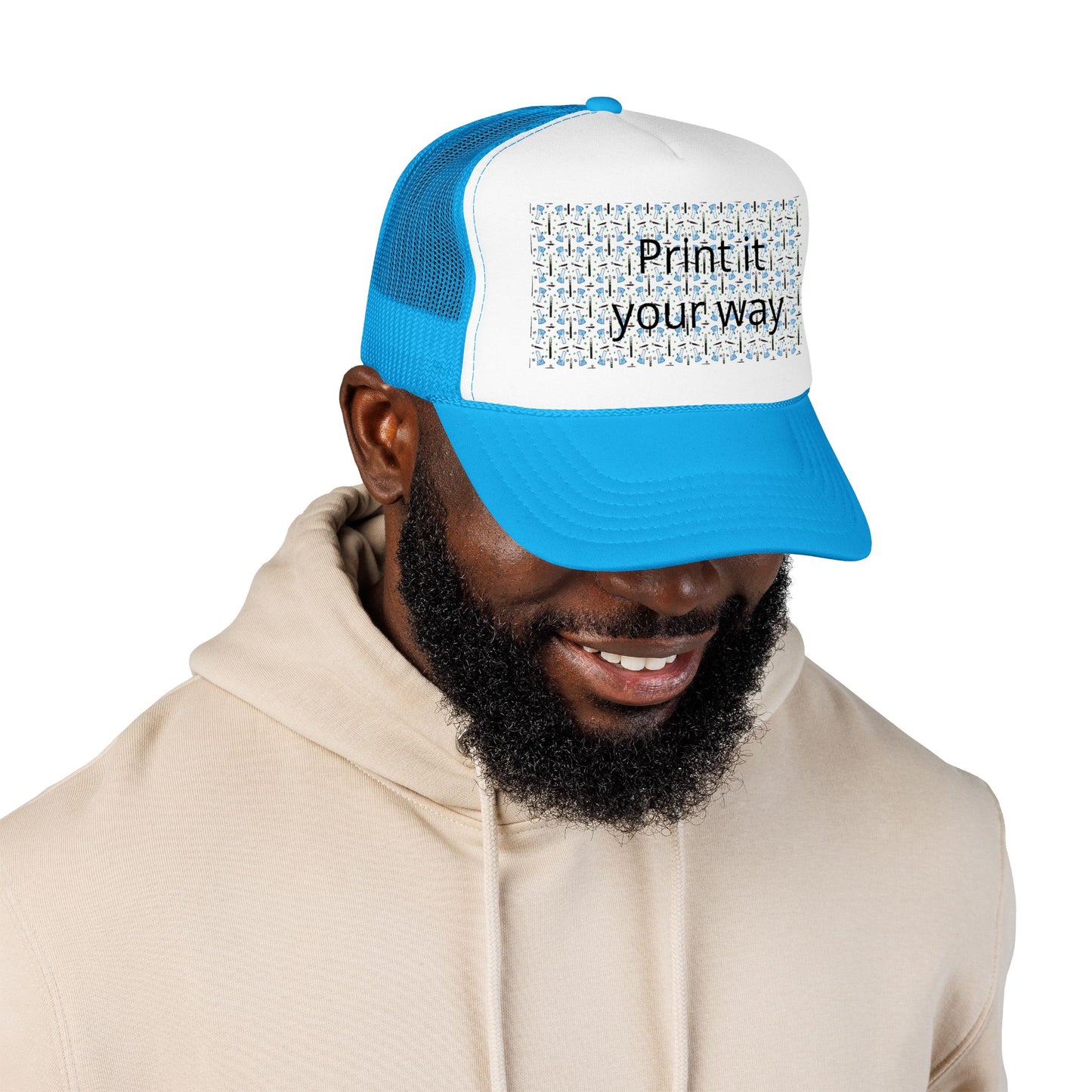 Foam Trucker Hat — "Print it your way" Custom Graphic Mesh Cap