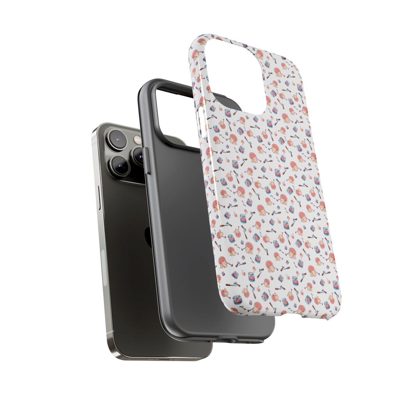 Lobotomy design Tough Phone Case – Durable Protective Cover with lobotomy Pattern