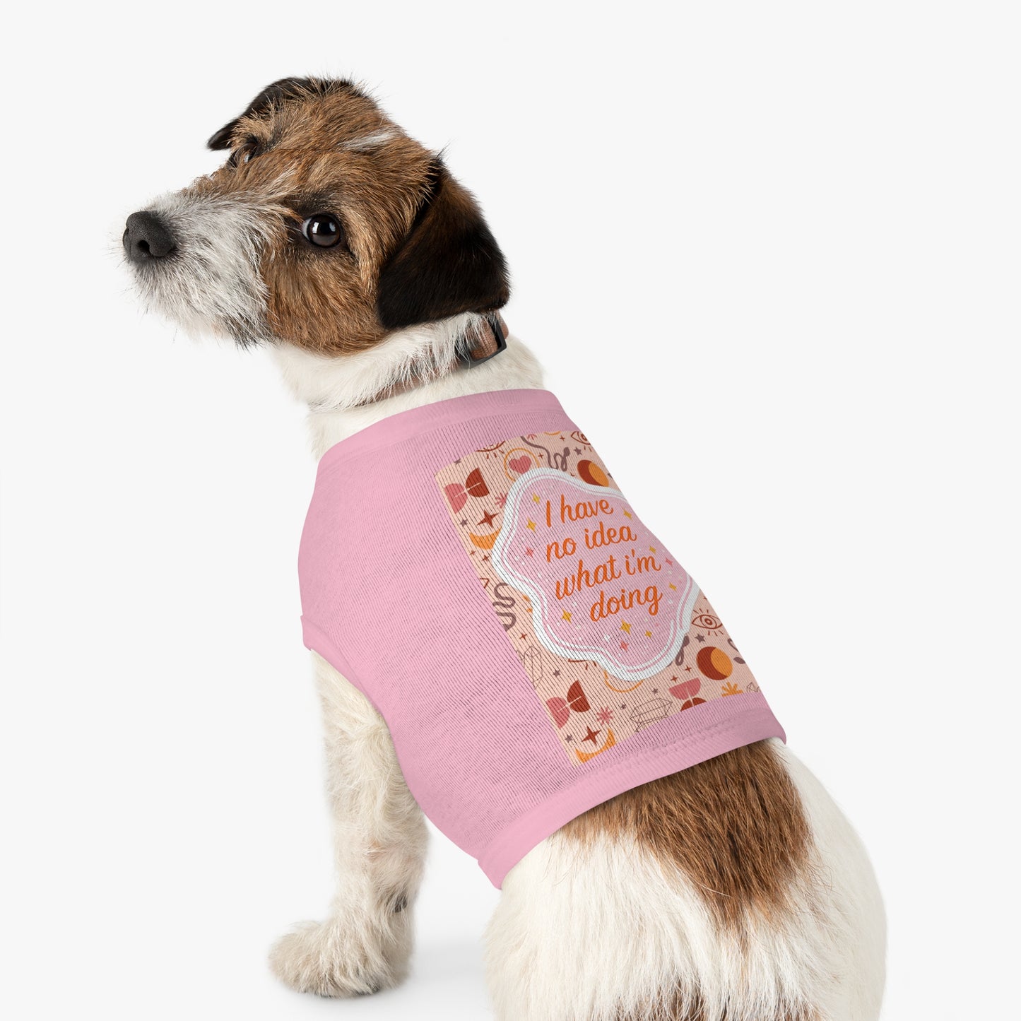 I Have No Idea What I’m Doing Pet Tank Top — Cute Witchy Pattern Dog Shirt
