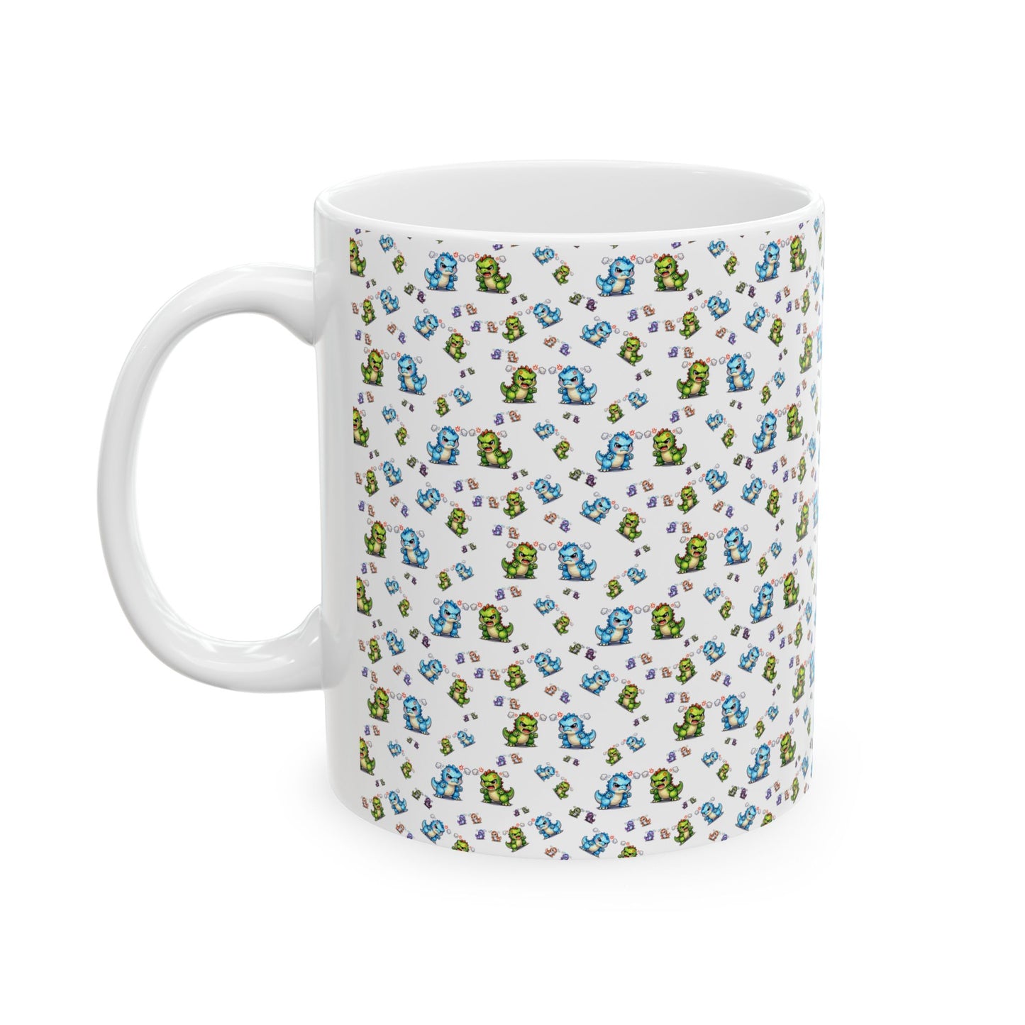 Dinosaur print Ceramic Mug, (11oz, 15oz)