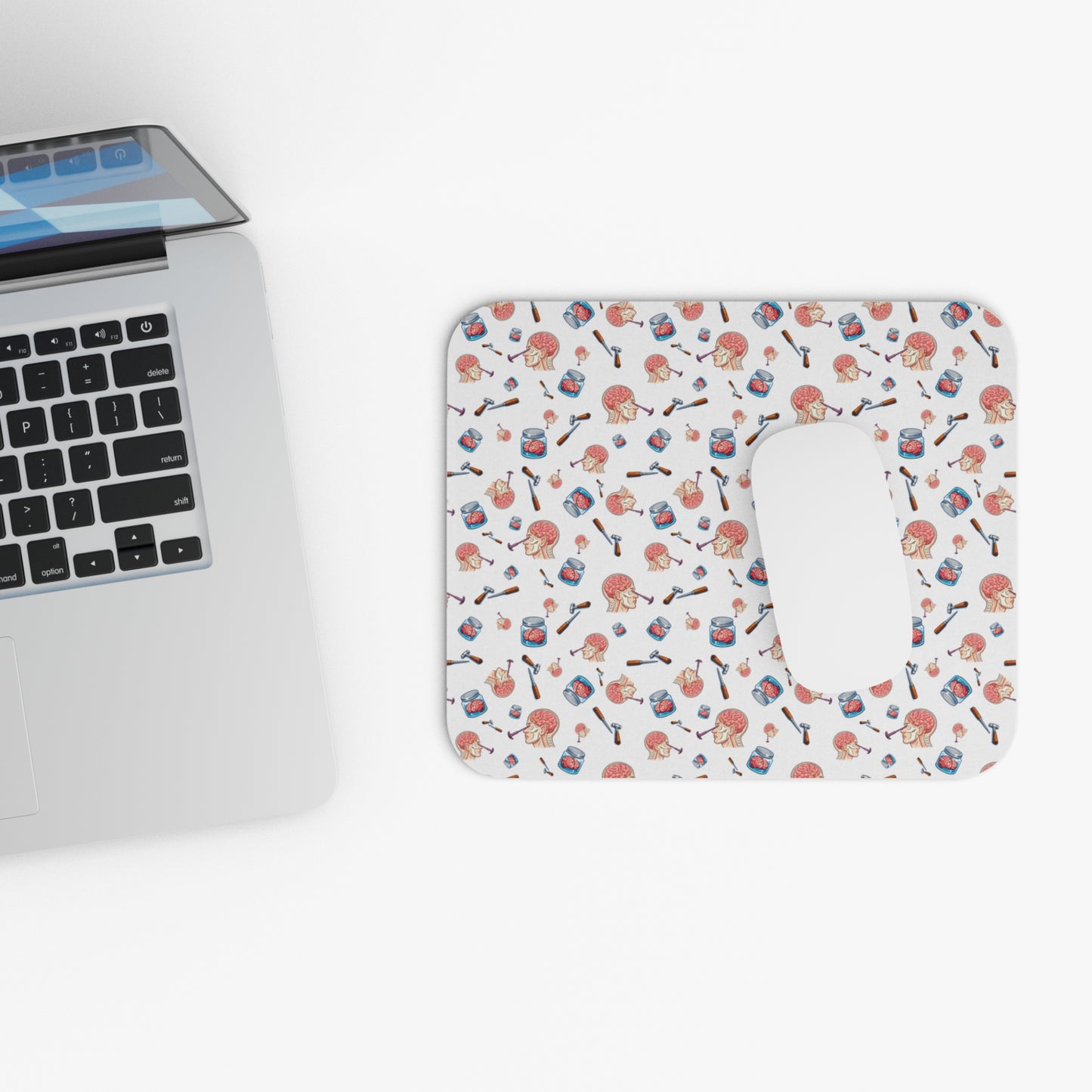 Cute lobotomy design Mouse Pad – Desk Mat