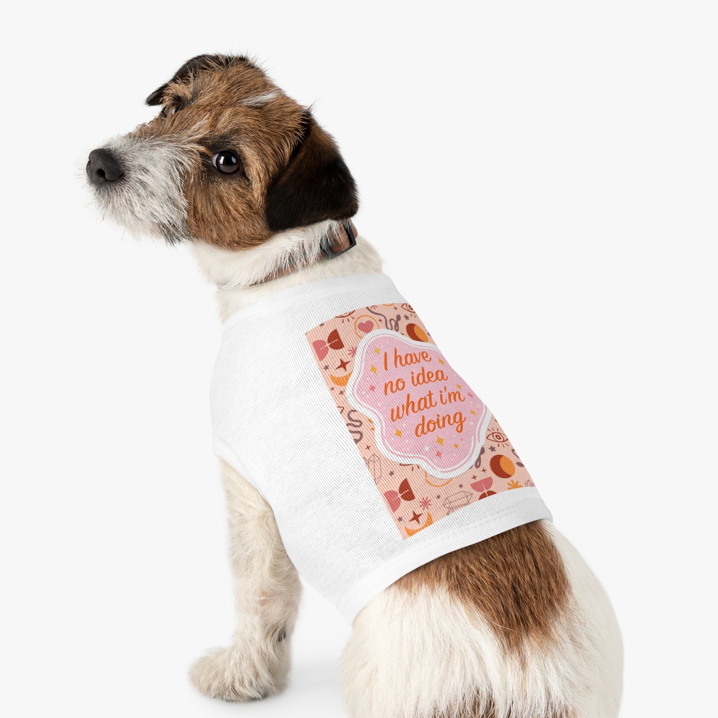 I Have No Idea What I’m Doing Pet Tank Top — Cute Witchy Pattern Dog Shirt