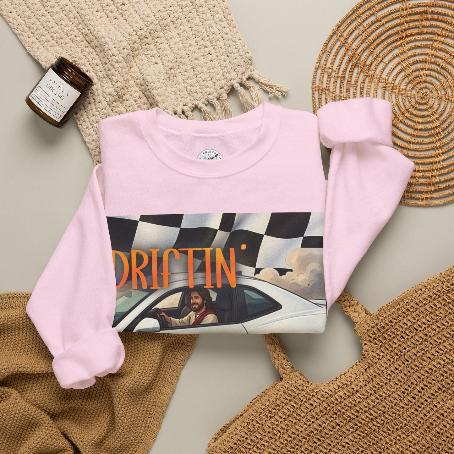 Drifting with Jesus Unisex Heavy Blend™ Crewneck Sweatshirt