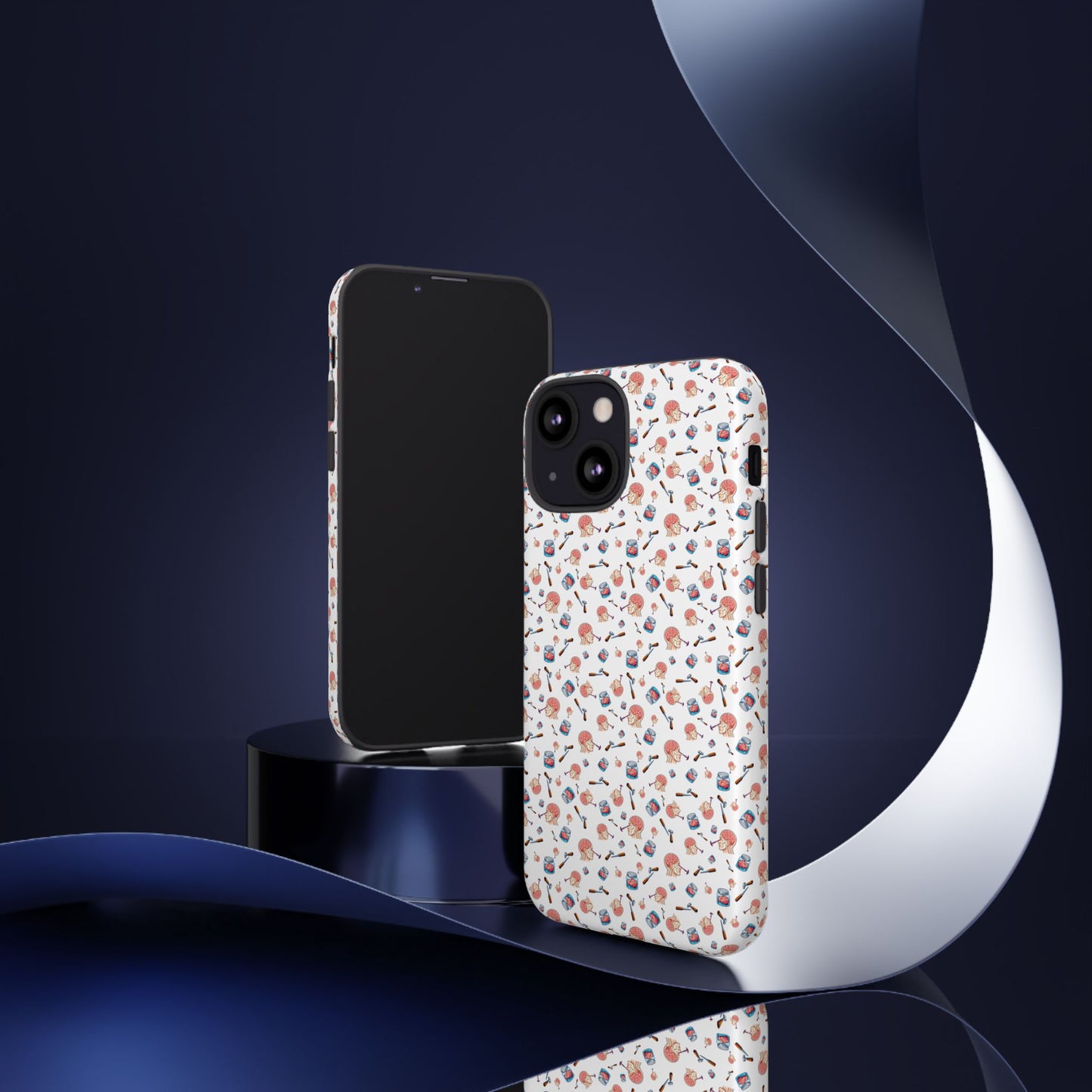Lobotomy design Tough Phone Case – Durable Protective Cover with lobotomy Pattern
