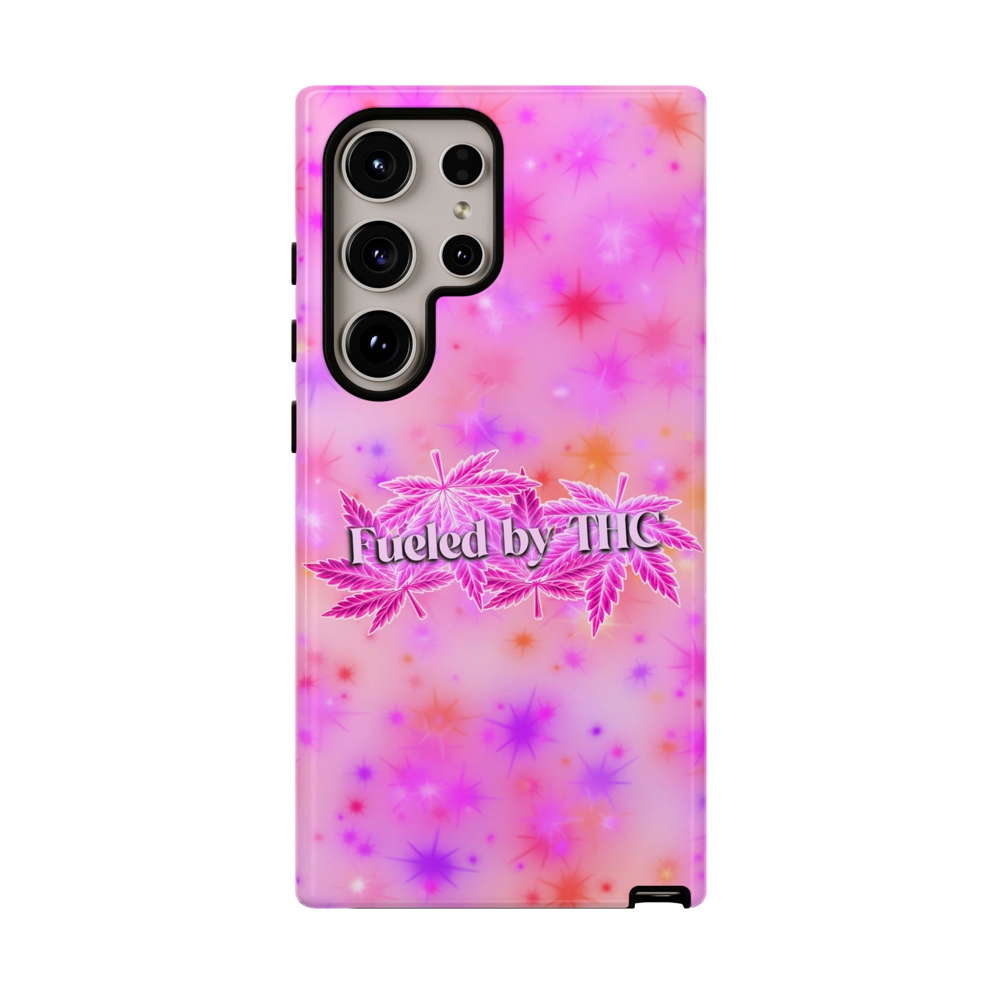 Tough Case — "Fueled by THC" Pink Tie-Dye Phone Cover