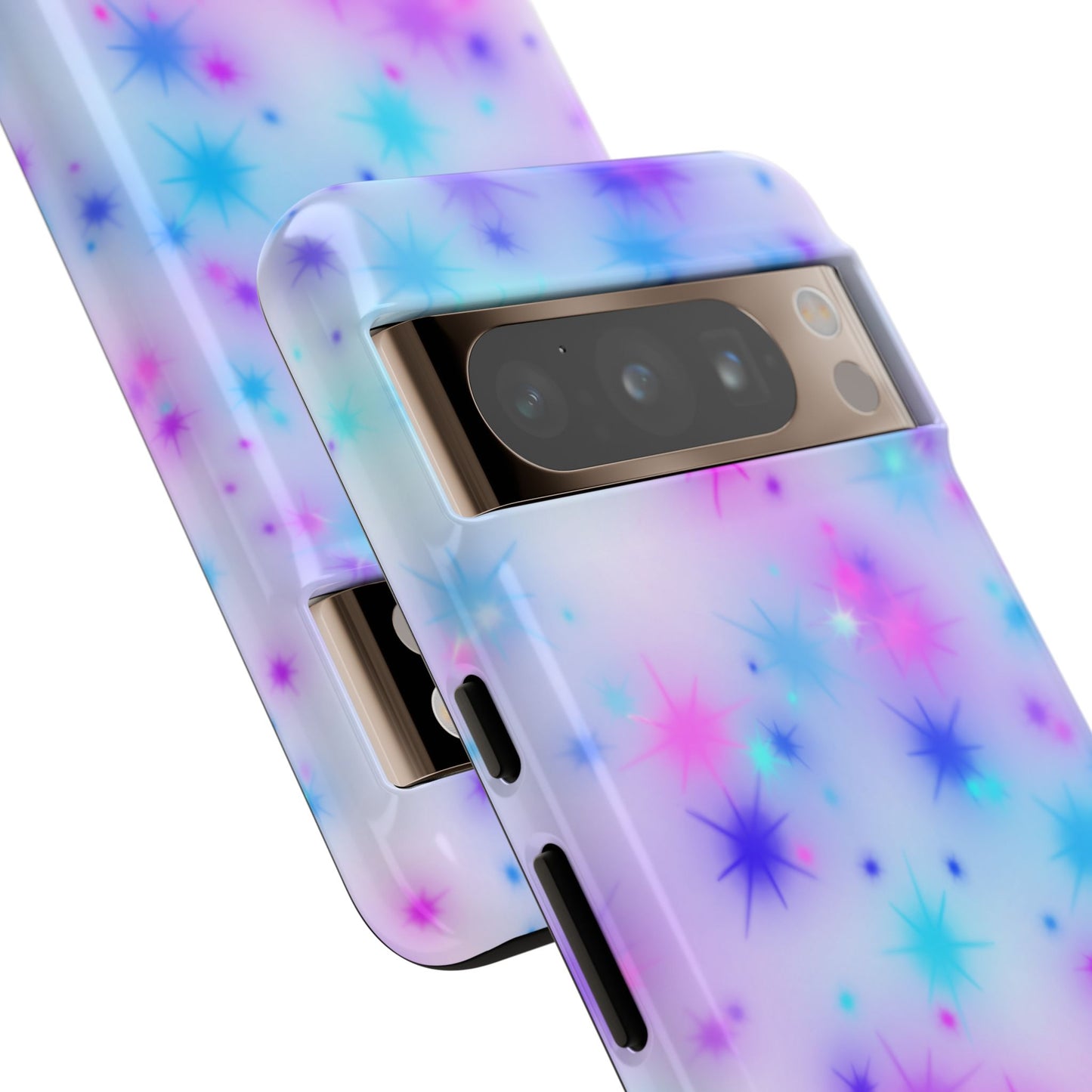 Galaxy Sparkle Tough Phone Case - Pastel Starburst Protective Cover