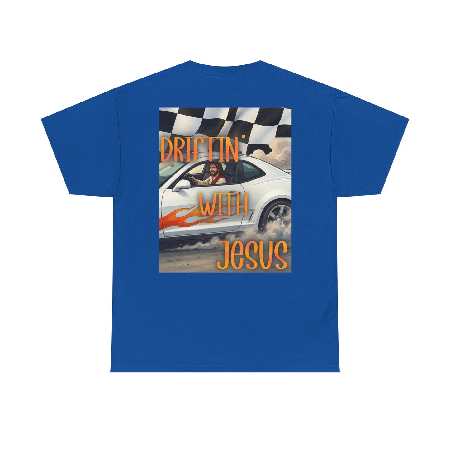 Driftin' With Jesus T-Shirt — Vintage Car Faith Graphic Tee