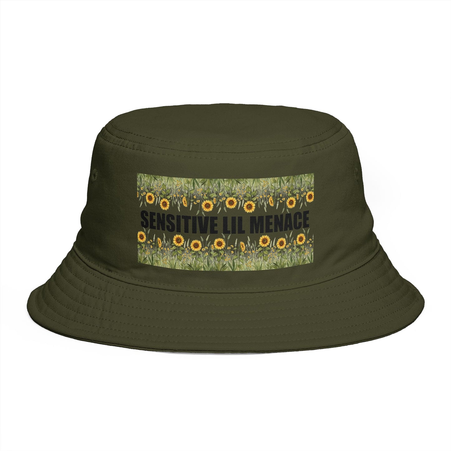 Sensitive Lil Menace Sunflower Bucket Hat