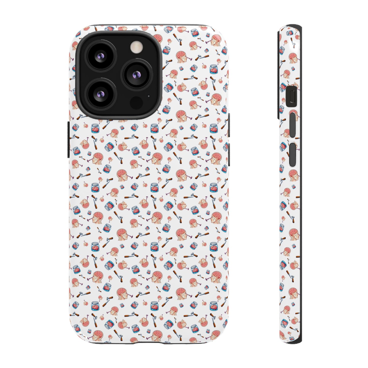 Lobotomy design Tough Phone Case – Durable Protective Cover with lobotomy Pattern