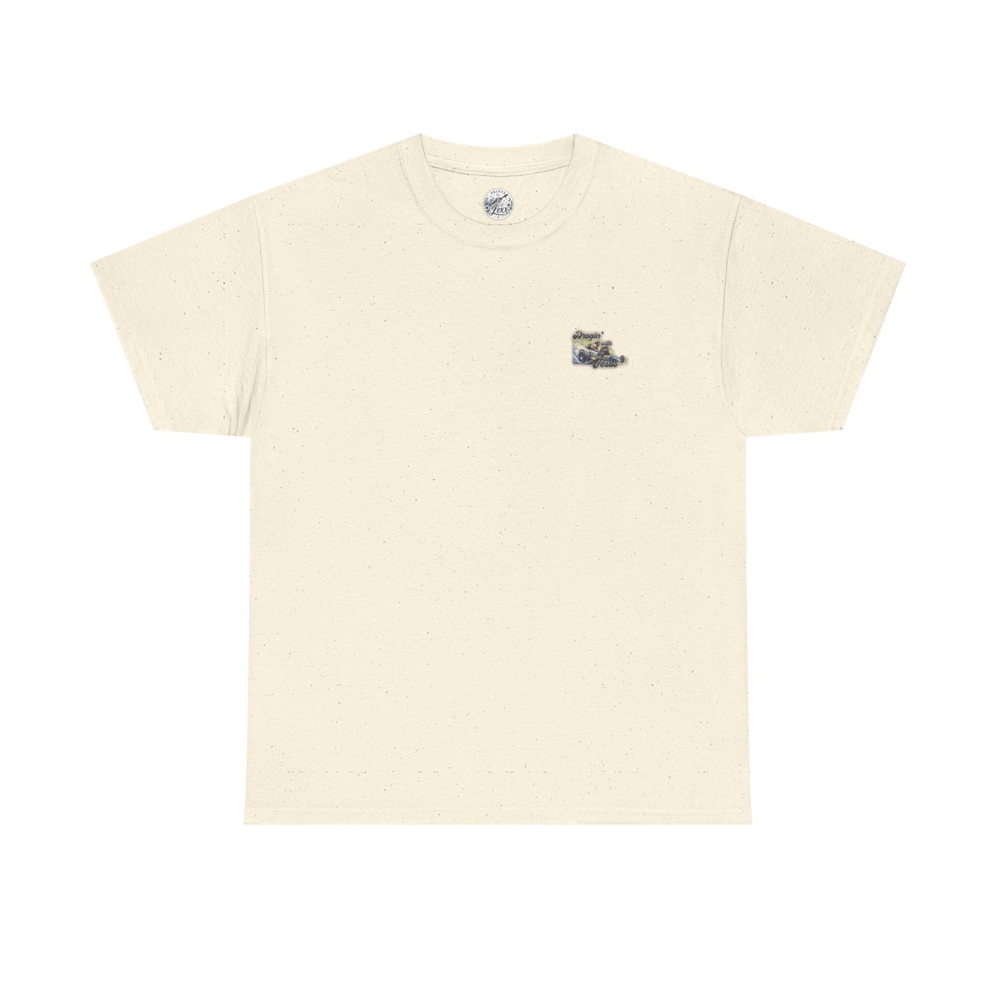 T-Shirt — "Dragin' With Jesus" Classic Car Faith Tee