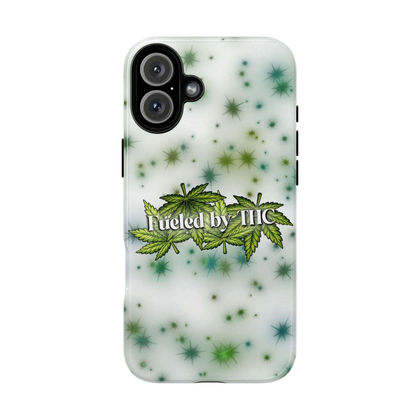 Phone Case — “Fueled by THC” Green Leaf Design