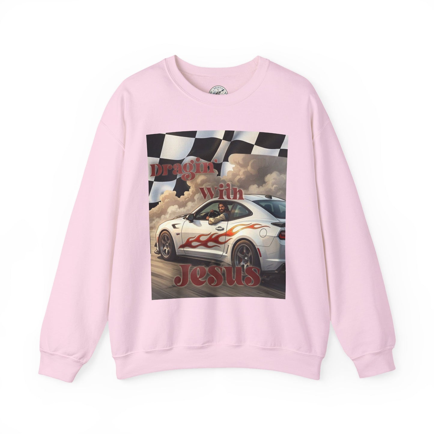 Dragin with Jesus Unisex Heavy Blend™ Crewneck Sweatshirt