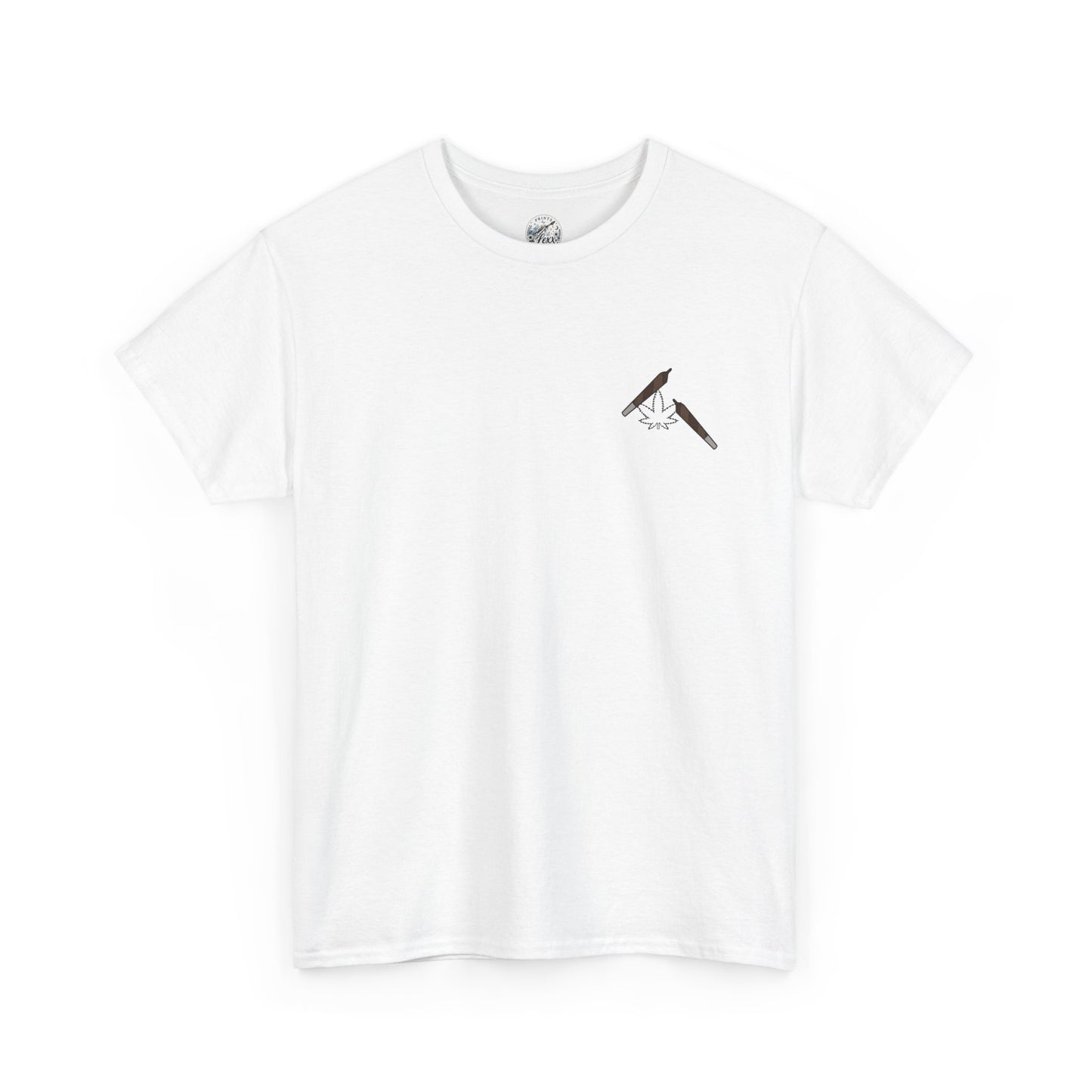 T-Shirt — "Pass joints, Not judgments" Retro Green Script Tee