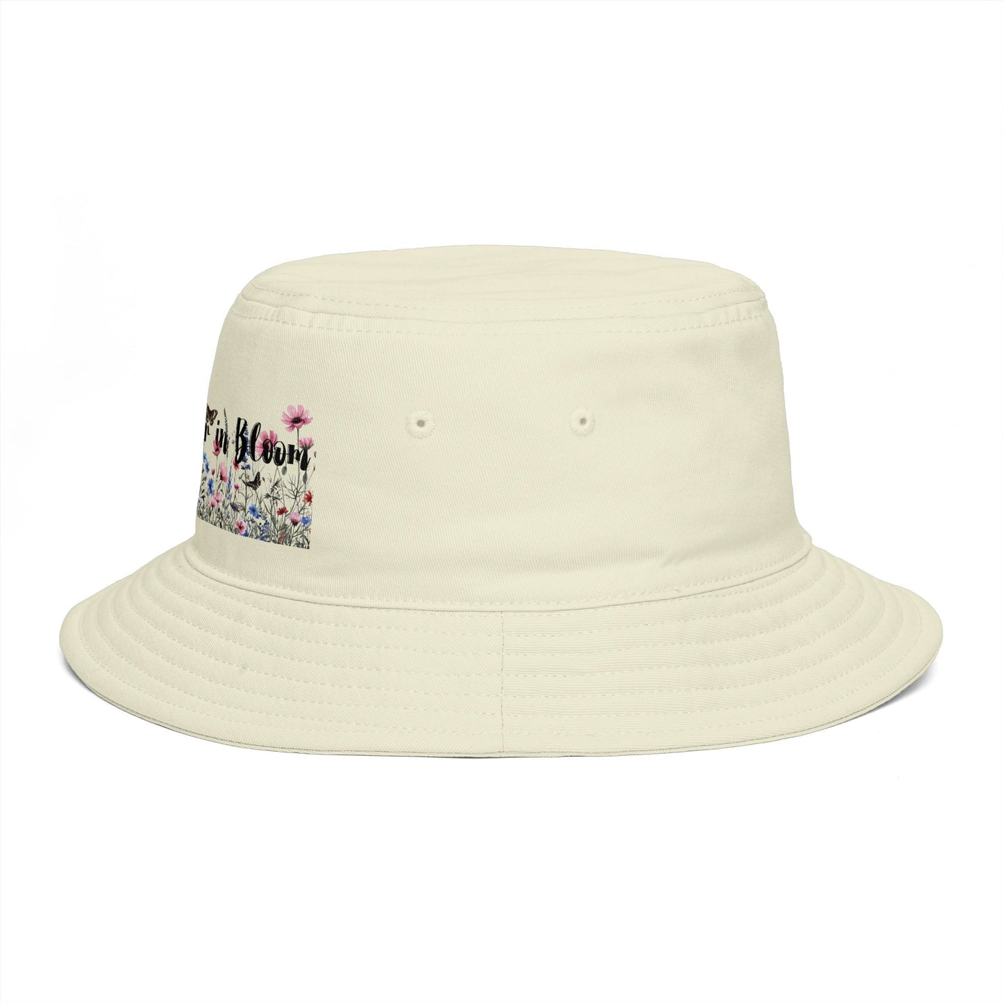 Bucket Hat — "Life's Better in Bloom" Floral Sun Hat