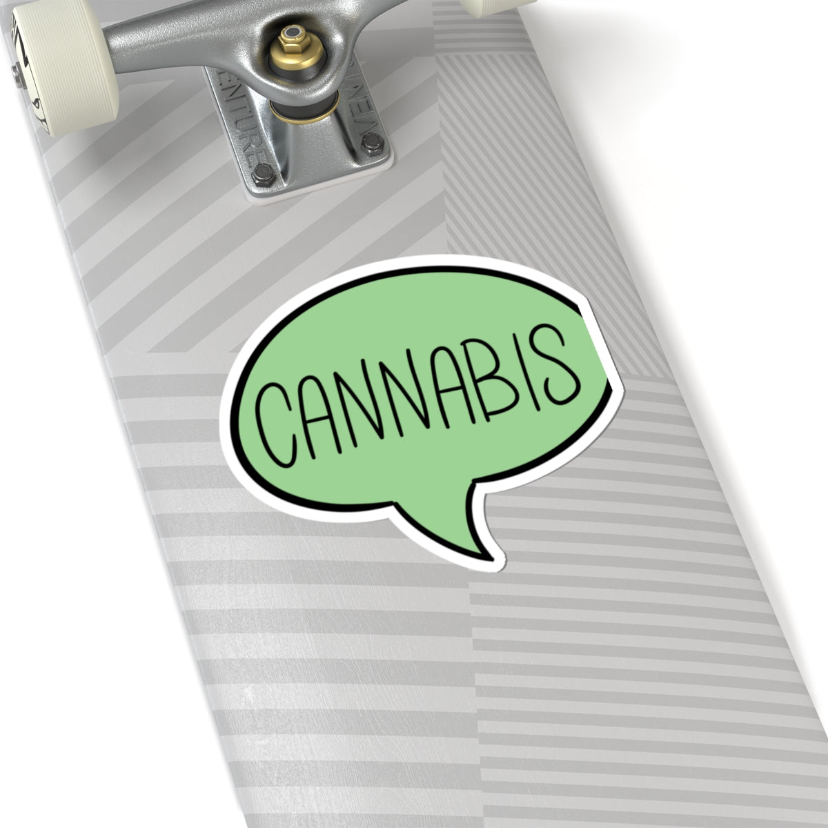 Cannabis Speech Bubble Kiss-Cut Sticker