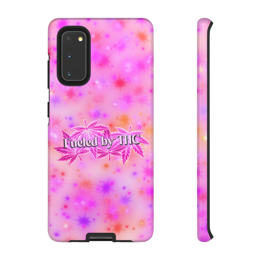 Tough Case — "Fueled by THC" Pink Tie-Dye Phone Cover