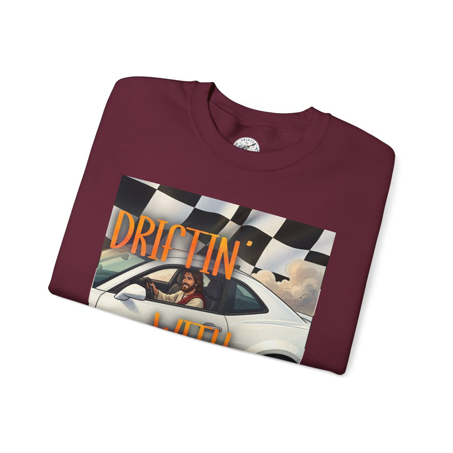 Drifting with Jesus Unisex Heavy Blend™ Crewneck Sweatshirt