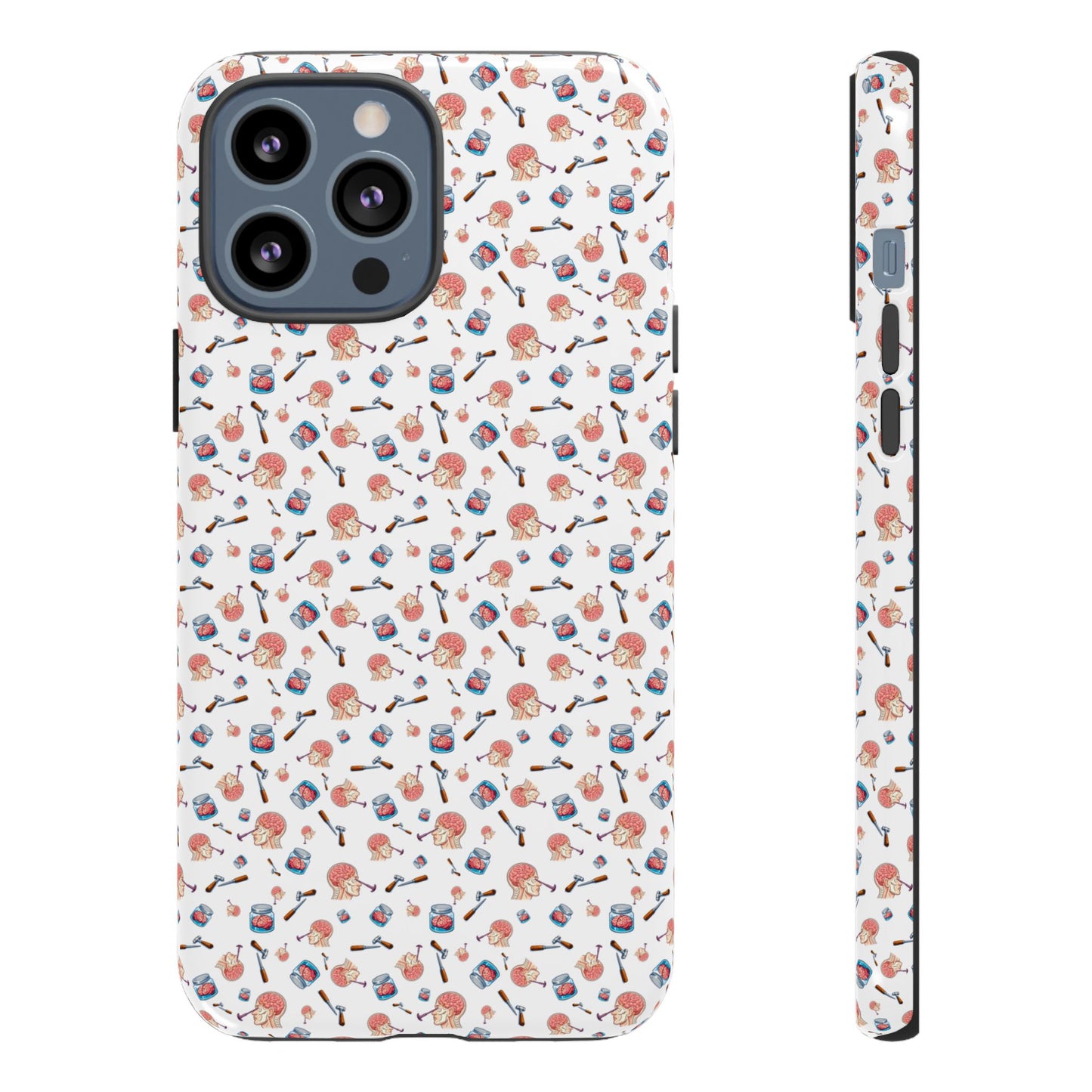 Lobotomy design Tough Phone Case – Durable Protective Cover with lobotomy Pattern