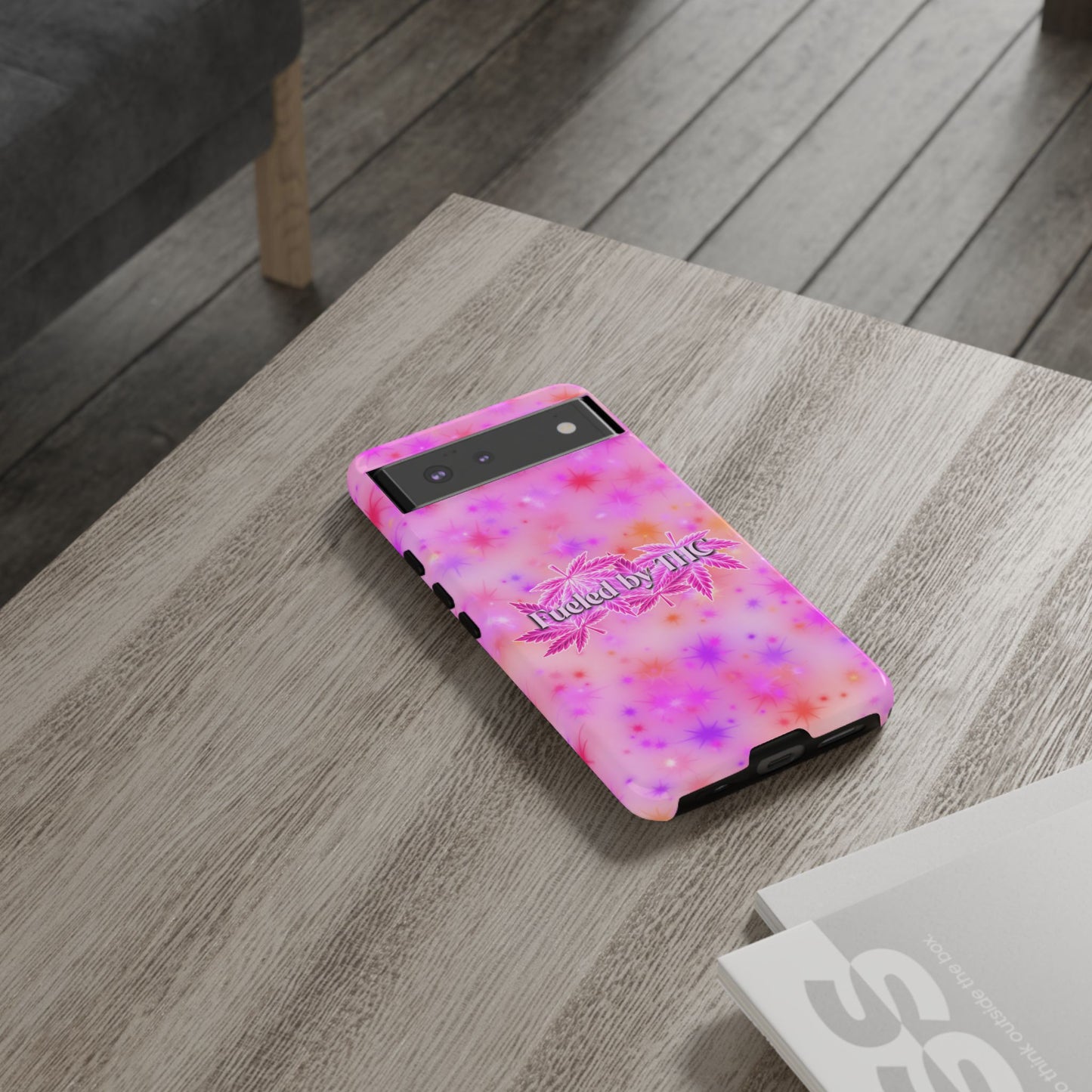 Tough Case — "Fueled by THC" Pink Tie-Dye Phone Cover