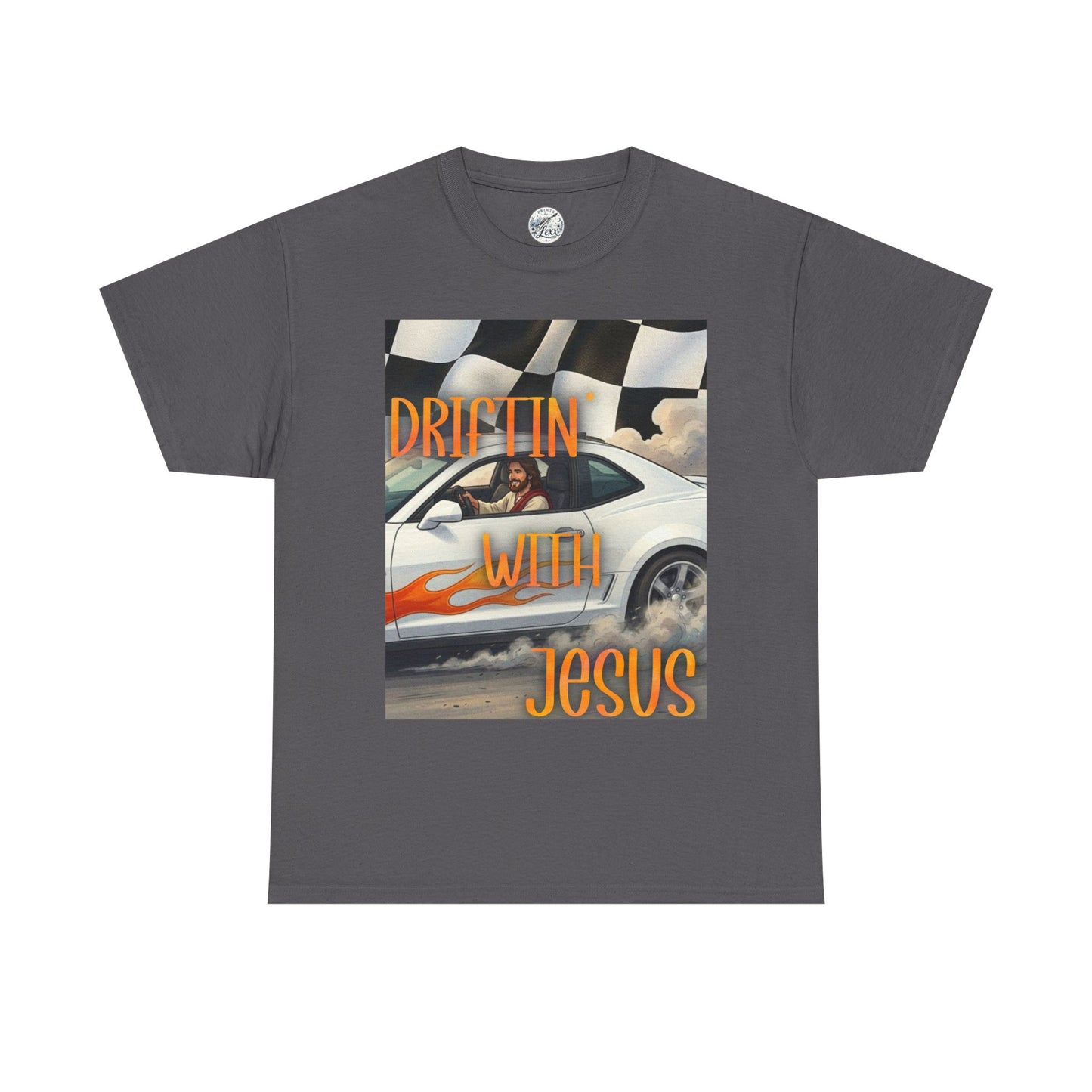 Driftin' with Jesus T-Shirt — Christian Racing Graphic Tee